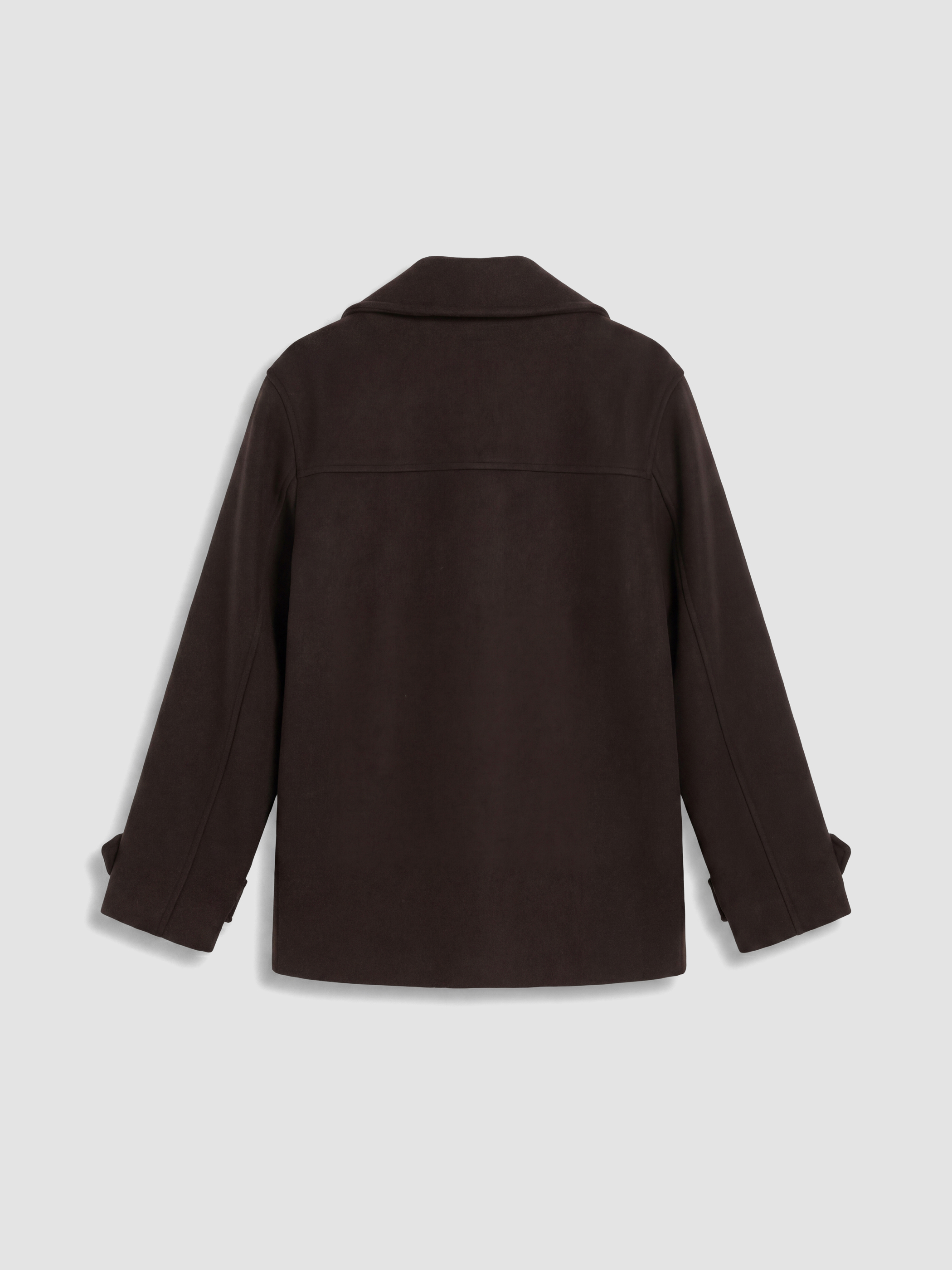 LCW EVERYDAY Ceket Yaka Kadın Kaşe Kaban görsel 8