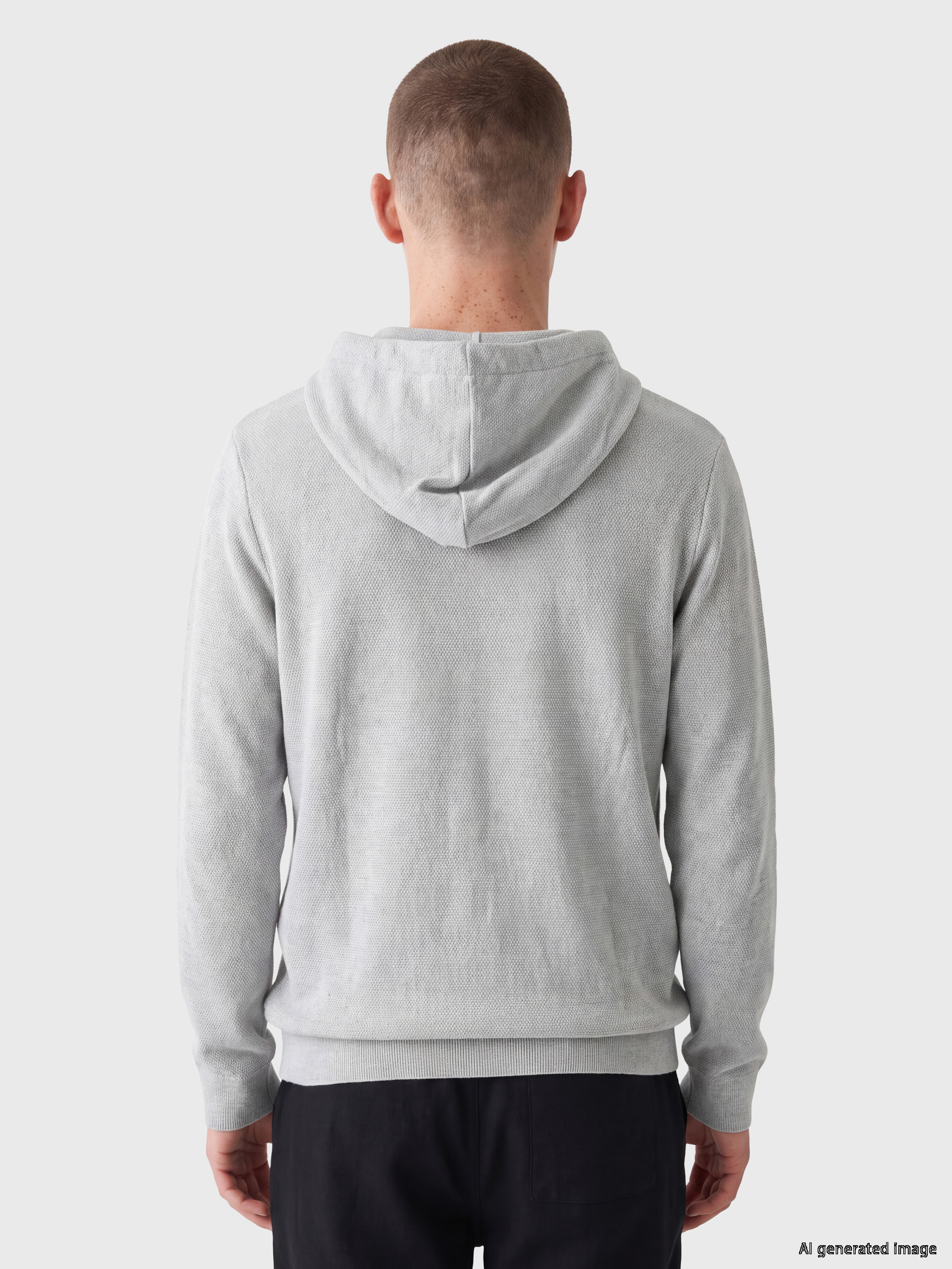 XSIDE Kapüşonlu Erkek Fermuarlı Sweatshirt görsel 4