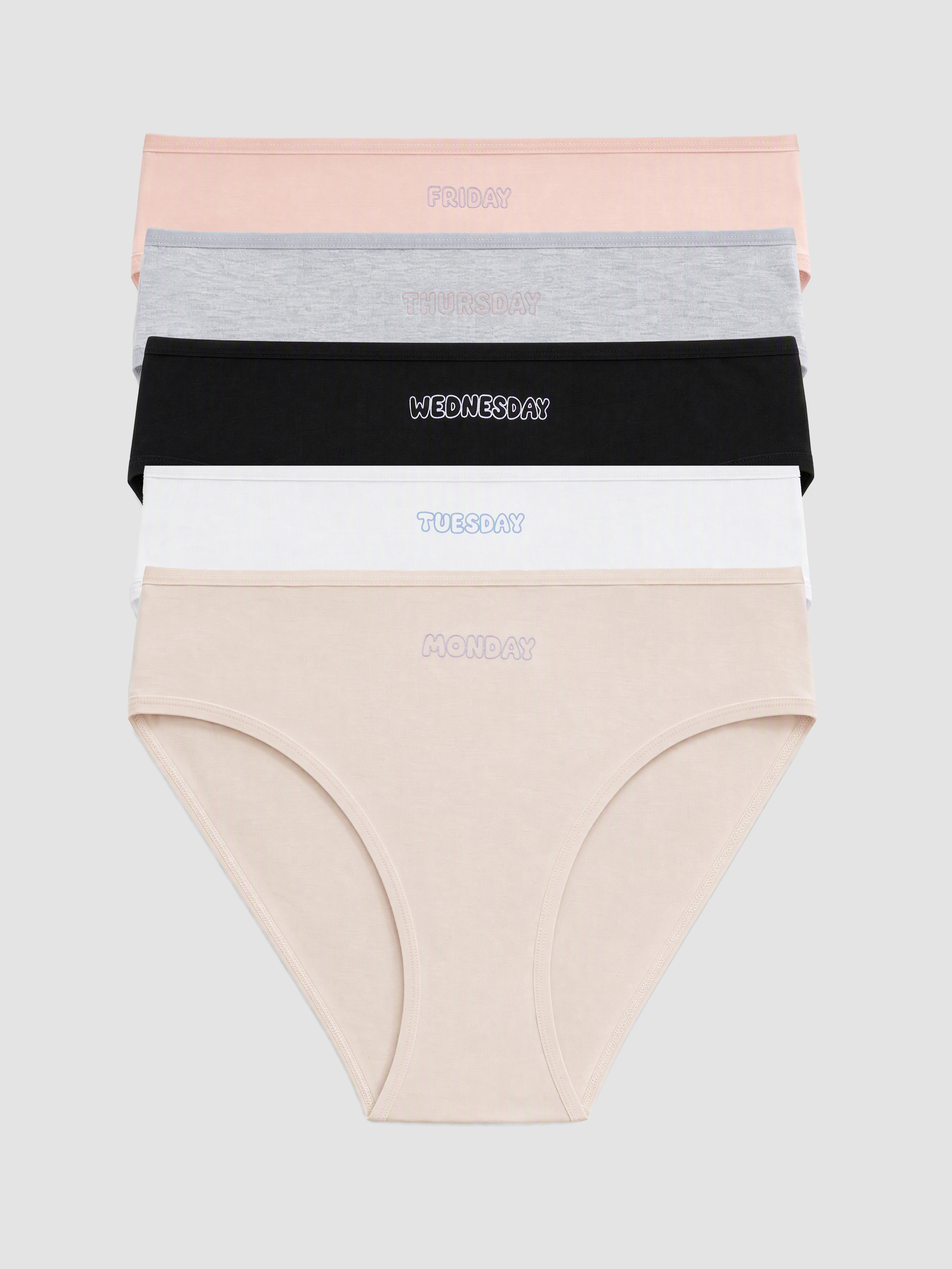 LCW Young Yazı Baskılı Bikini Külot 5'li