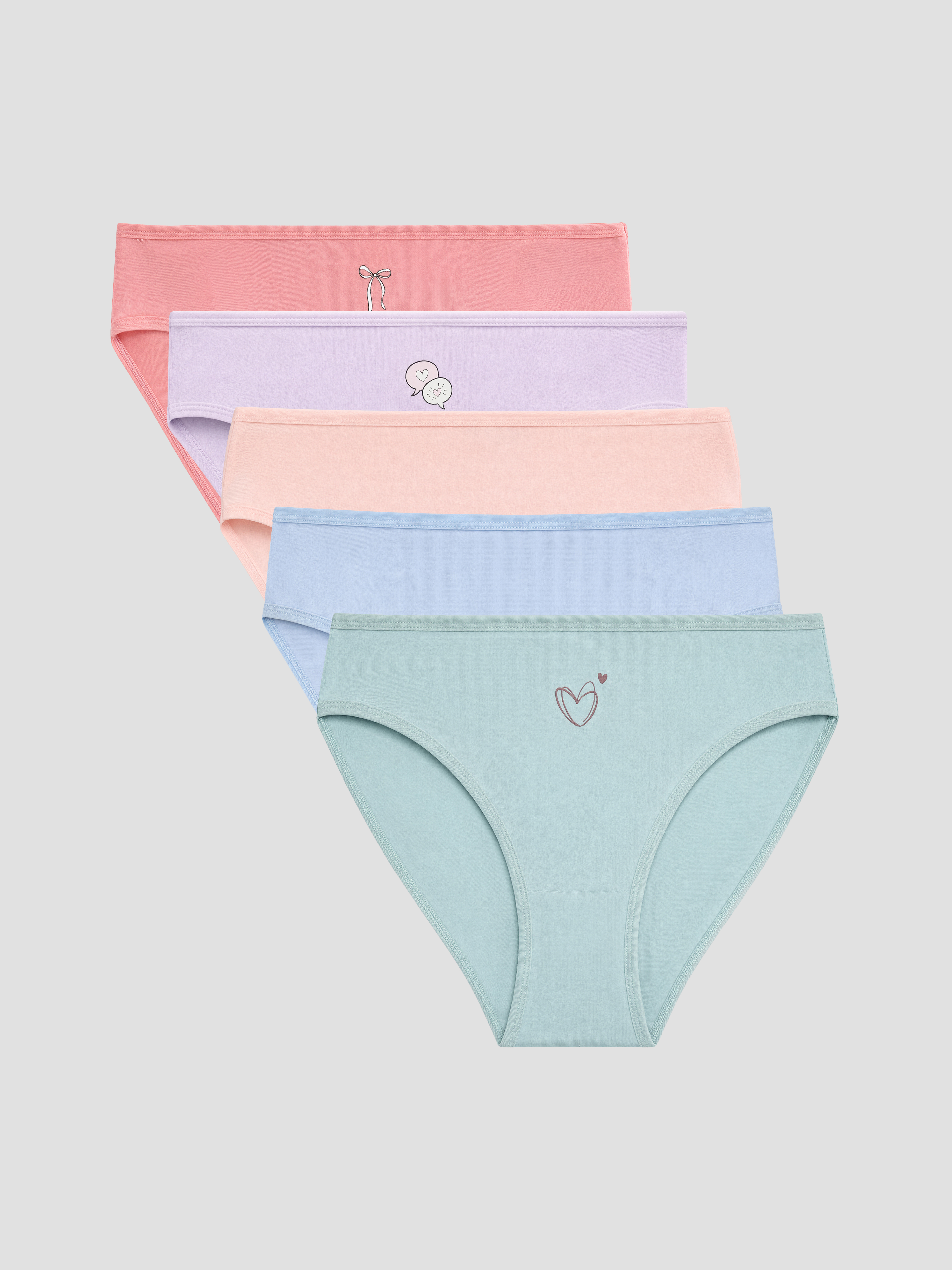 LCW Young Baskılı Bikini Külot 5'li