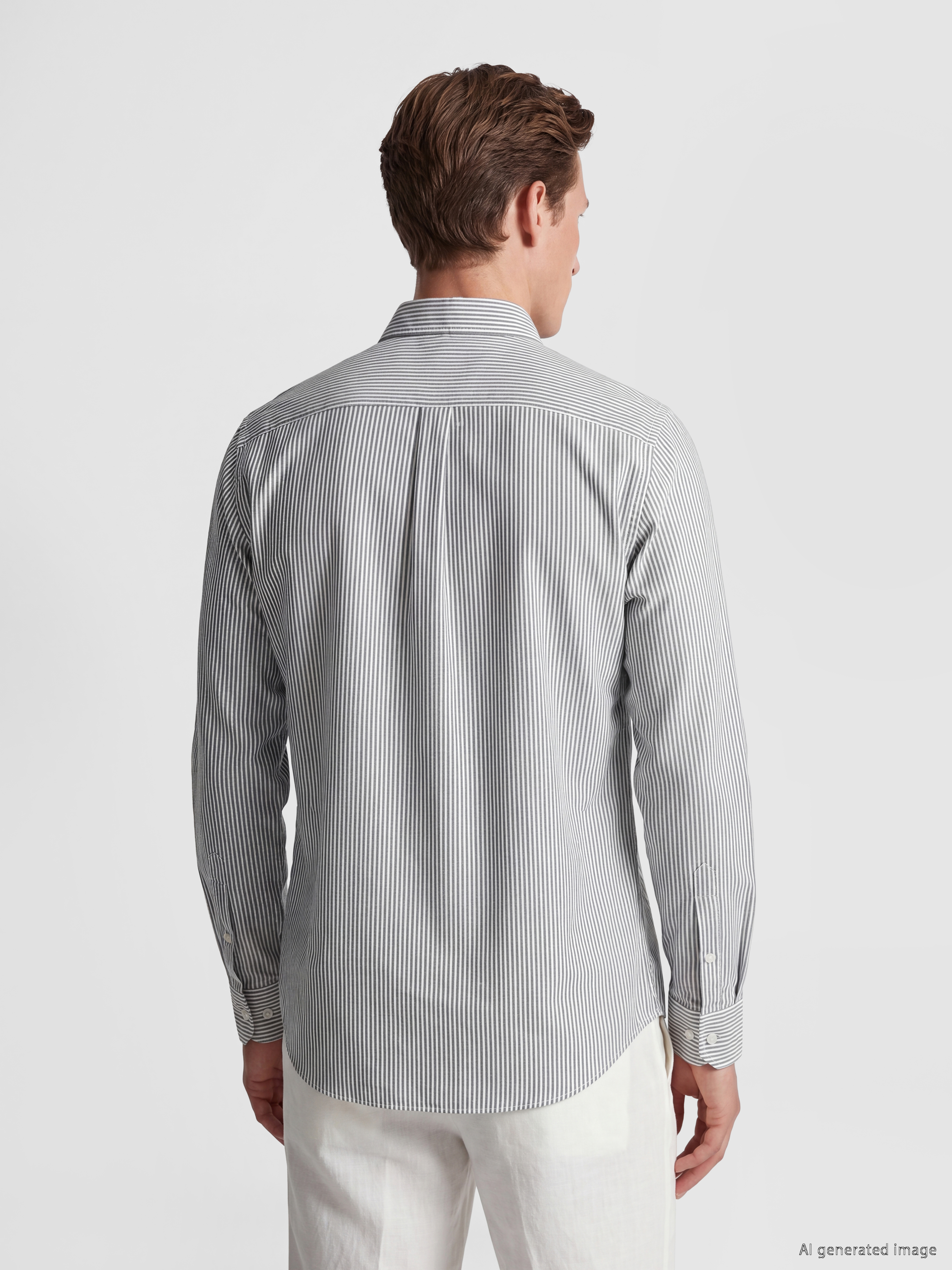 SOUTHBLUE Regular Fit Çizgili Gabardin Erkek Gömlek görsel 3