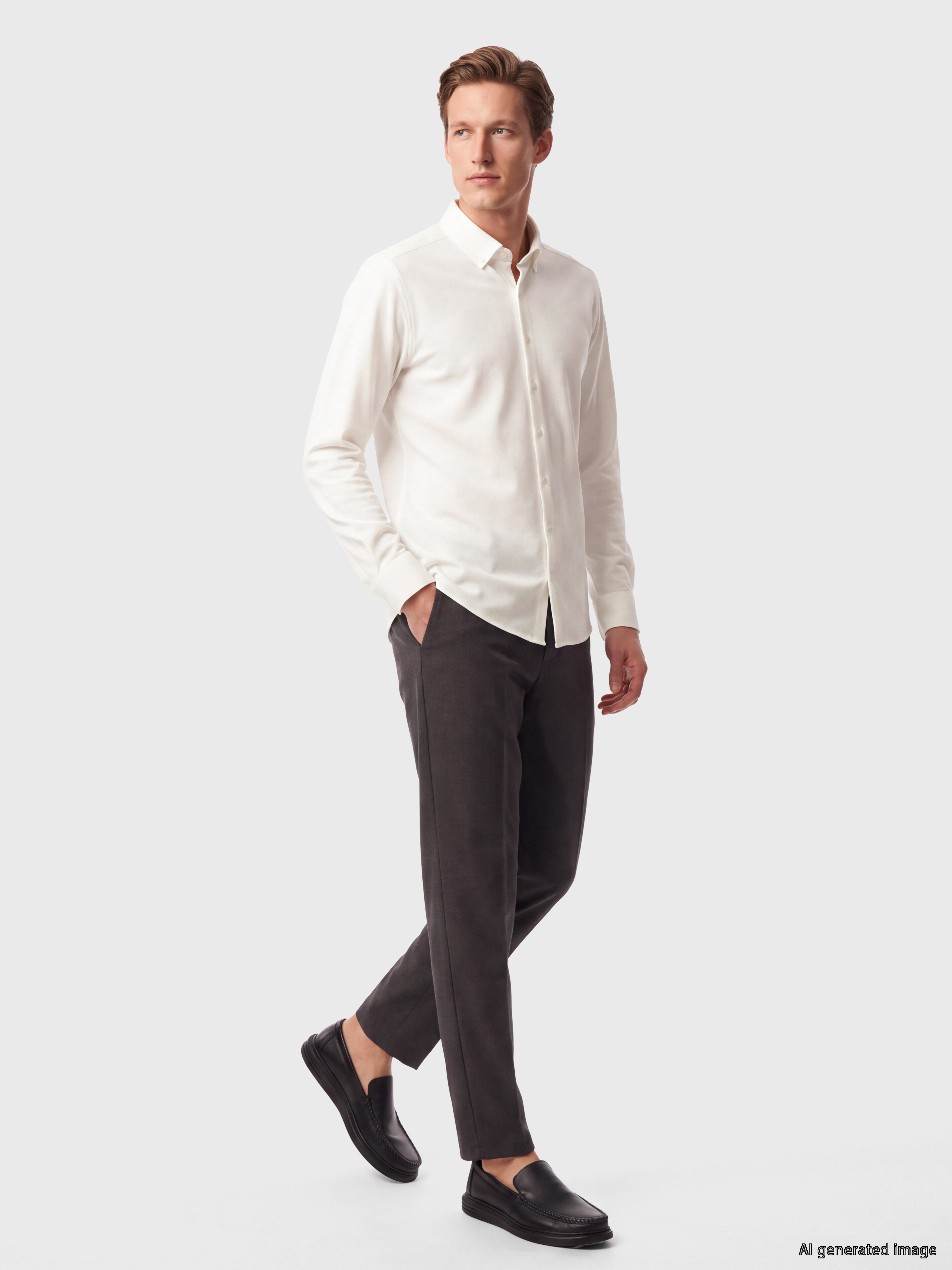 SOUTHBLUE Slim Fit Dokulu Erkek Gömlek görsel 2
