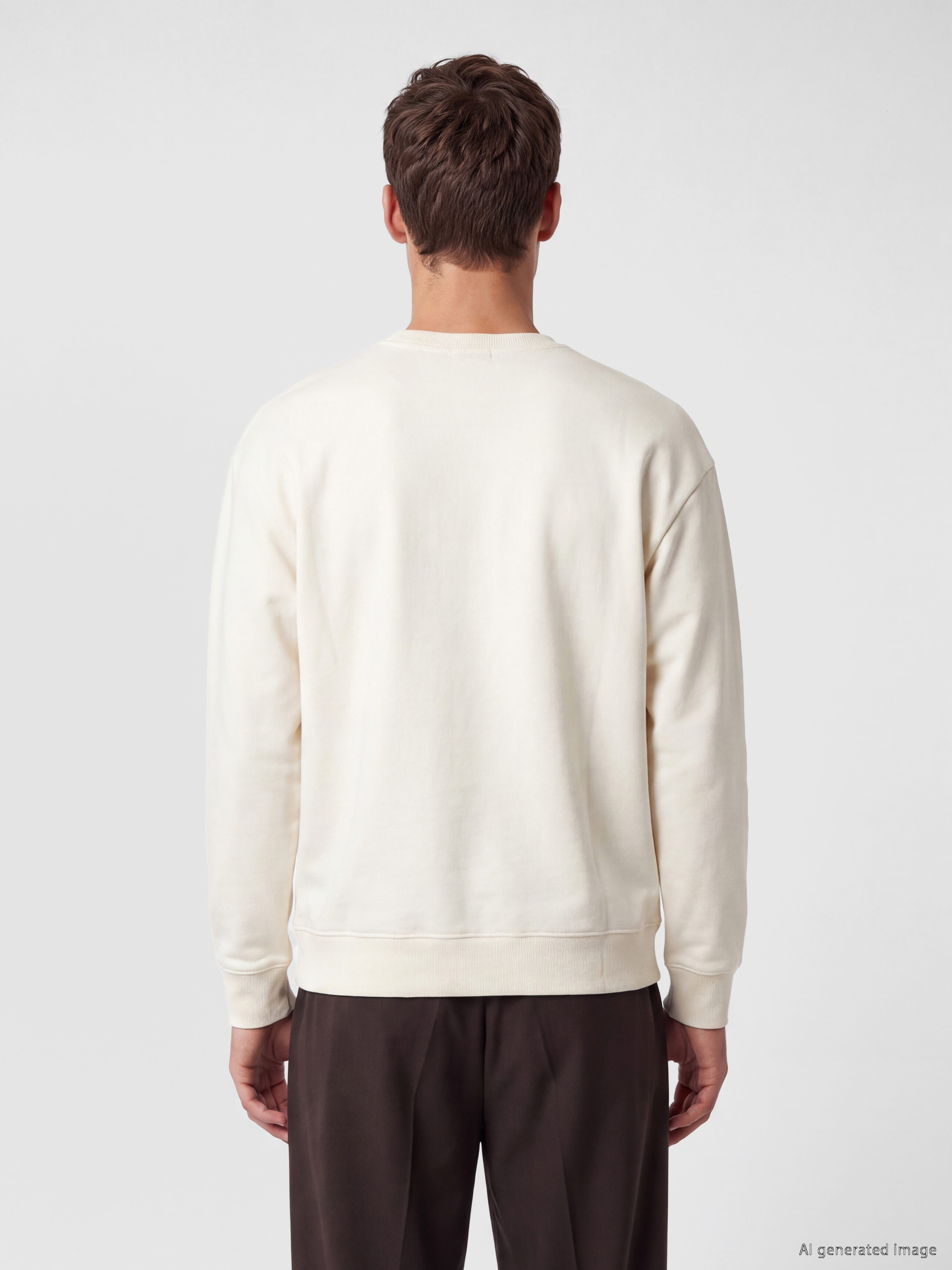 LCW Vision Bisiklet Yaka Erkek Kalın Sweatshirt görsel 4