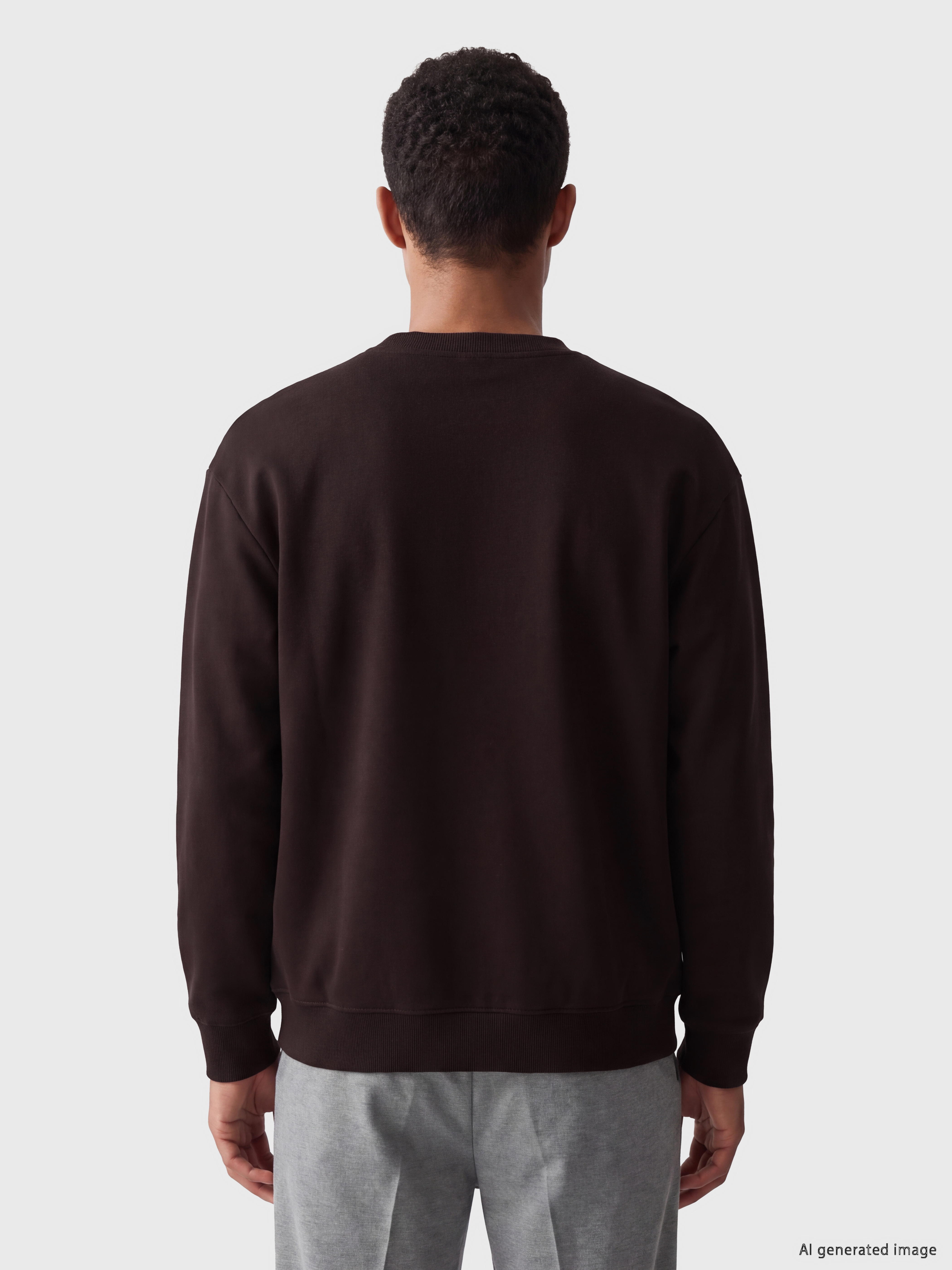 LCW Vision Bisiklet Yaka Erkek Kalın Sweatshirt görsel 3