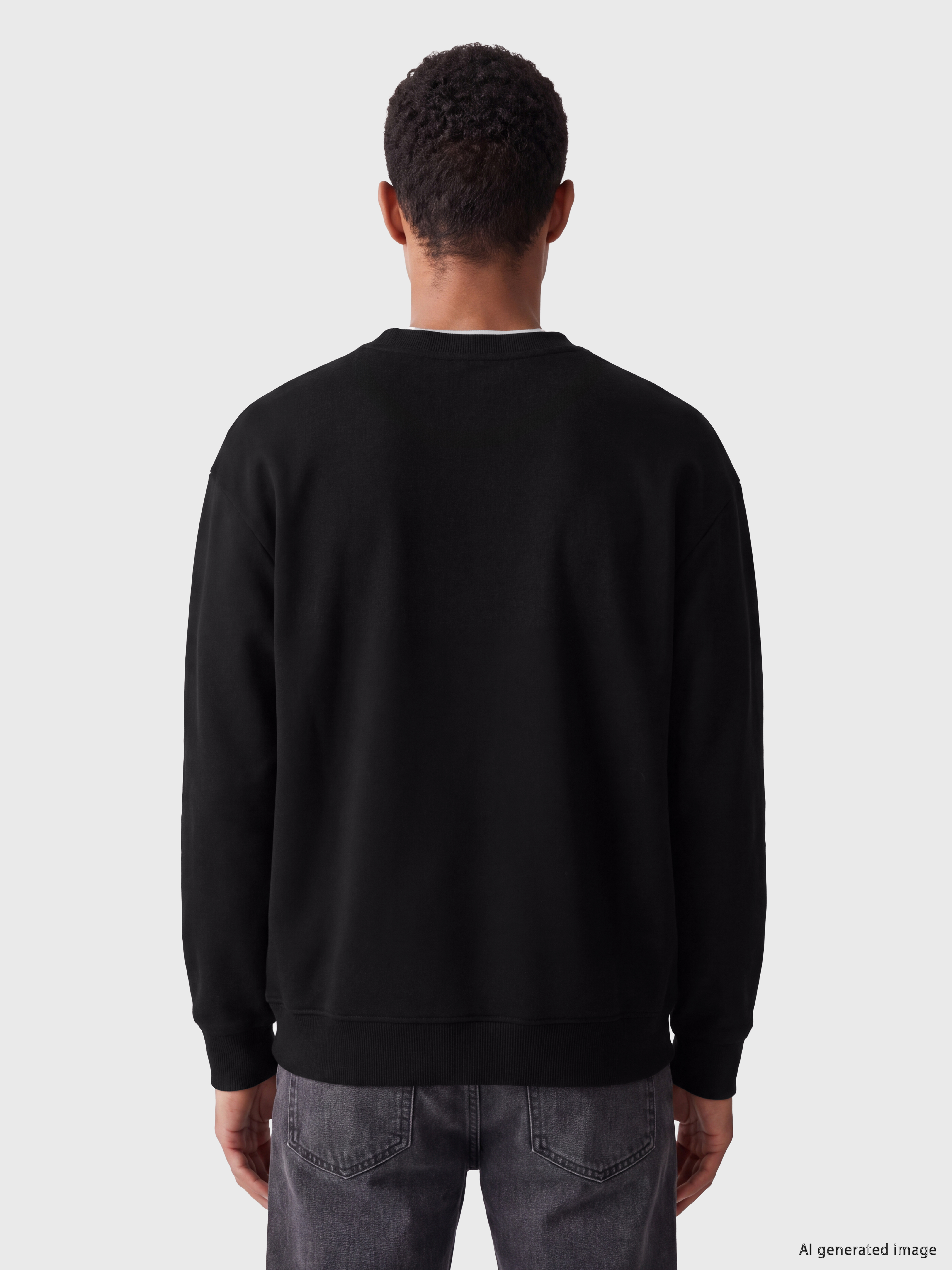 LCW Vision Bisiklet Yaka Erkek Kalın Sweatshirt görsel 3