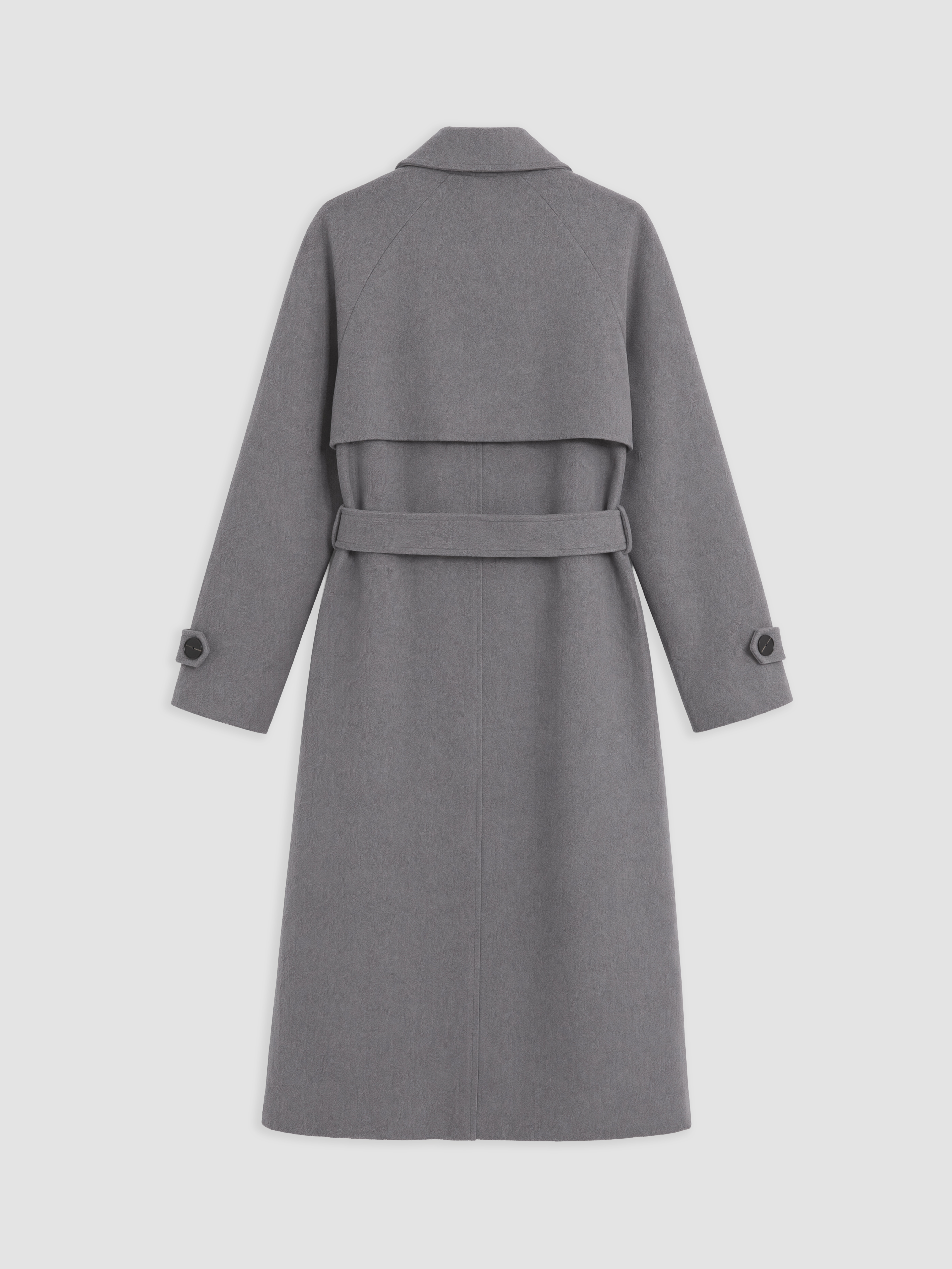 LCW Vision Kruvaze Yaka Oversize Kadın Kaşe Kaban görsel 7