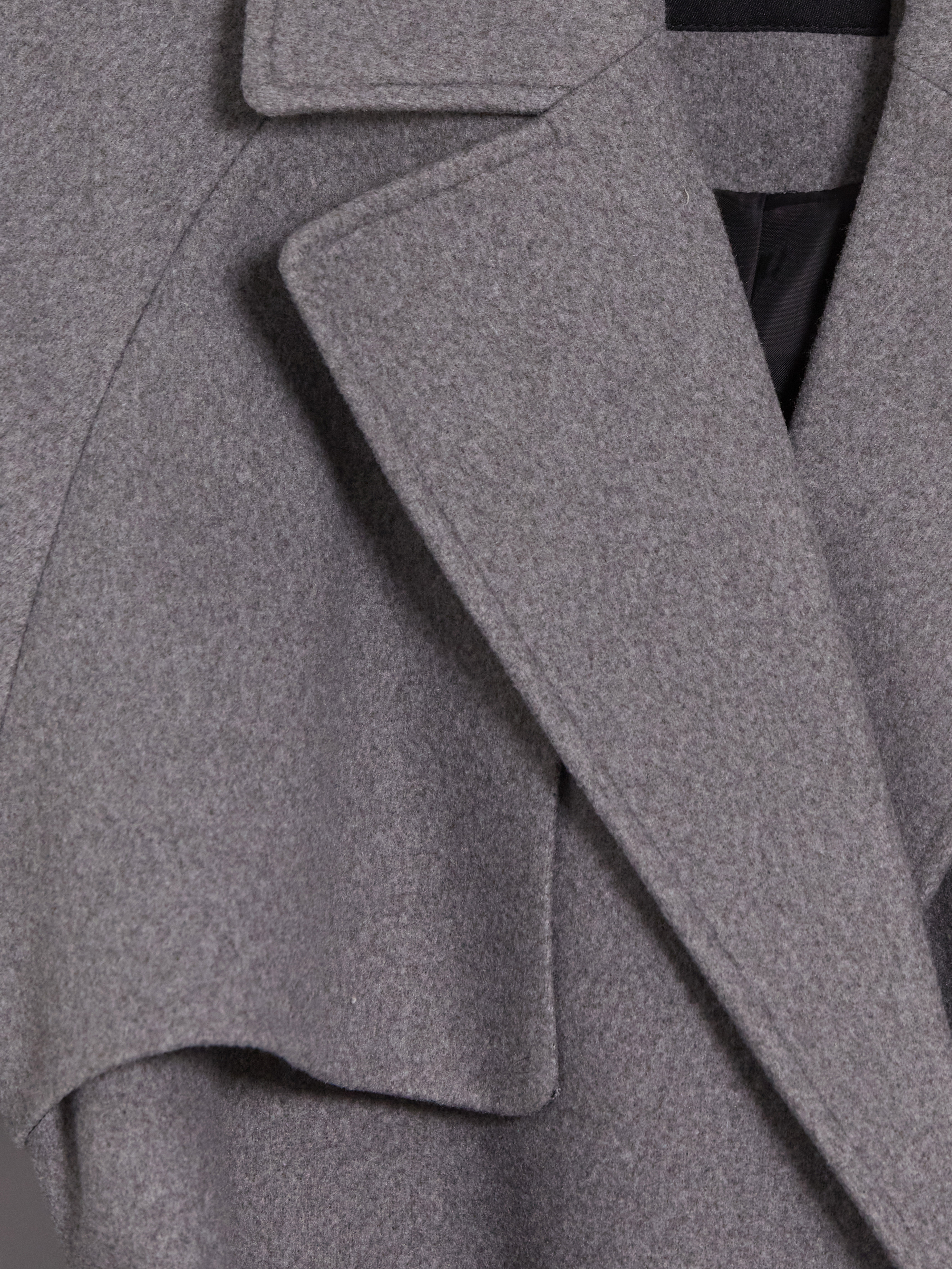 LCW Vision Kruvaze Yaka Oversize Kadın Kaşe Kaban görsel 8
