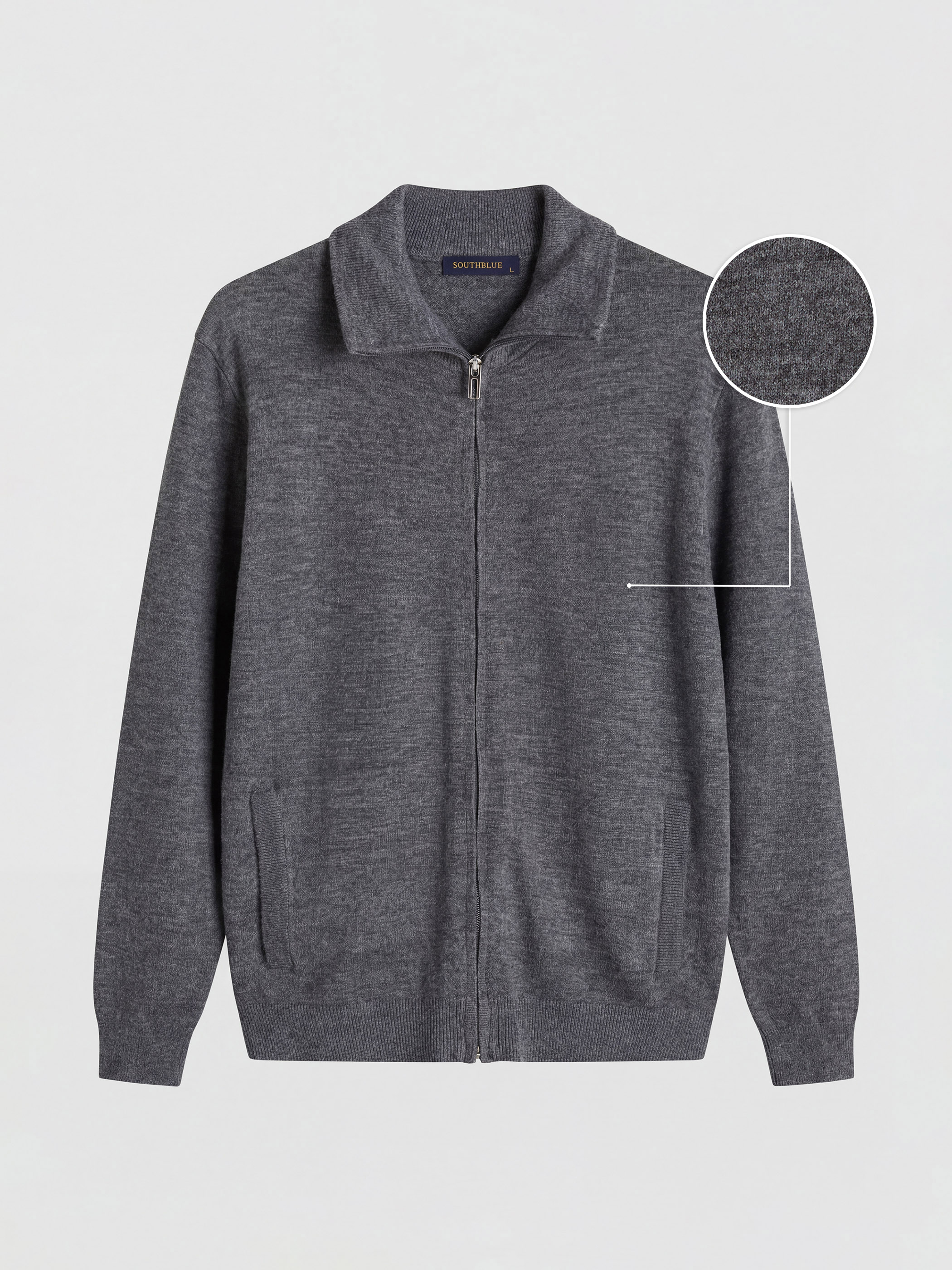 SOUTHBLUE Regular Fit Erkek Triko Hırka görsel 5