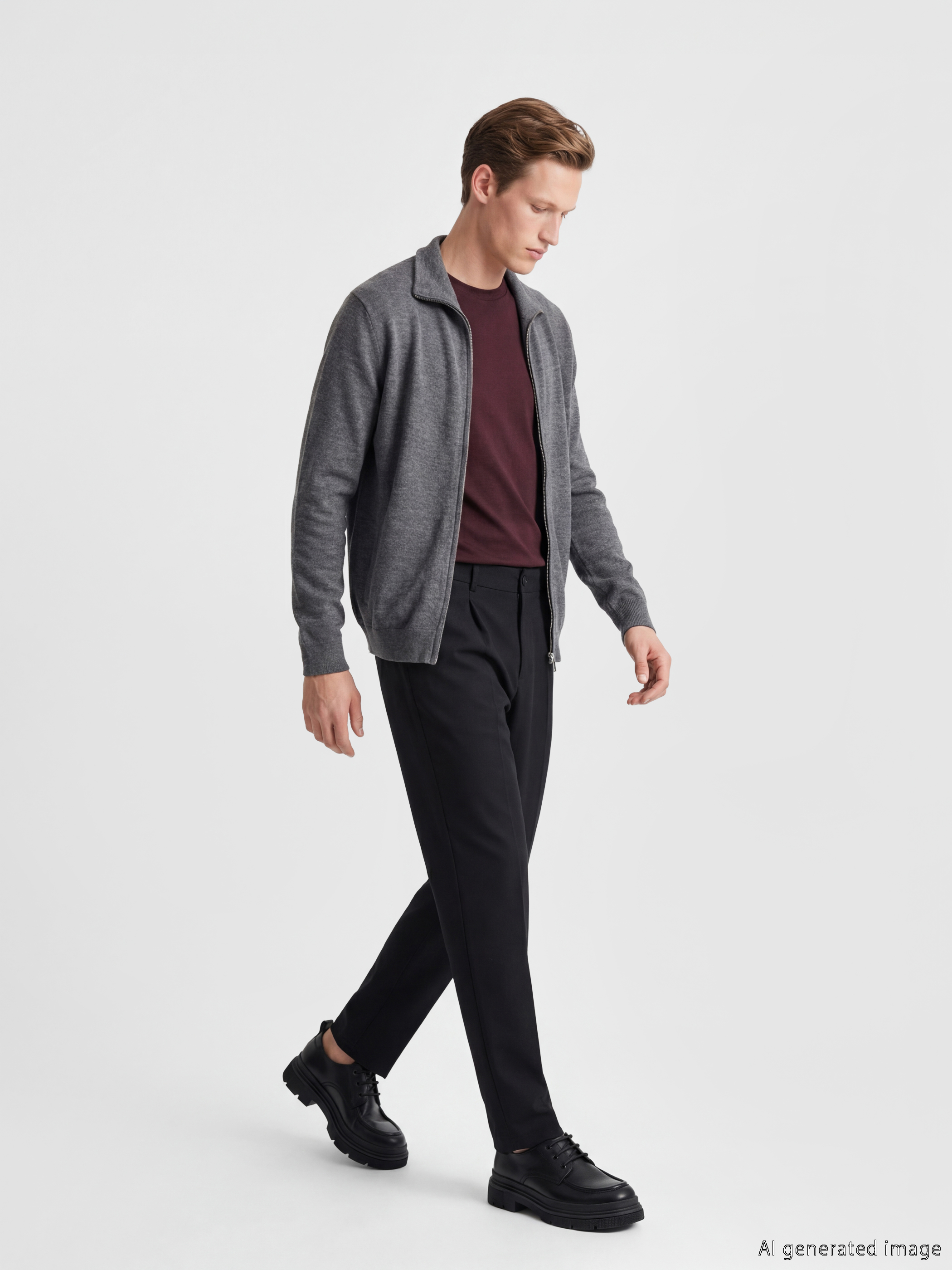 SOUTHBLUE Regular Fit Erkek Triko Hırka görsel 2