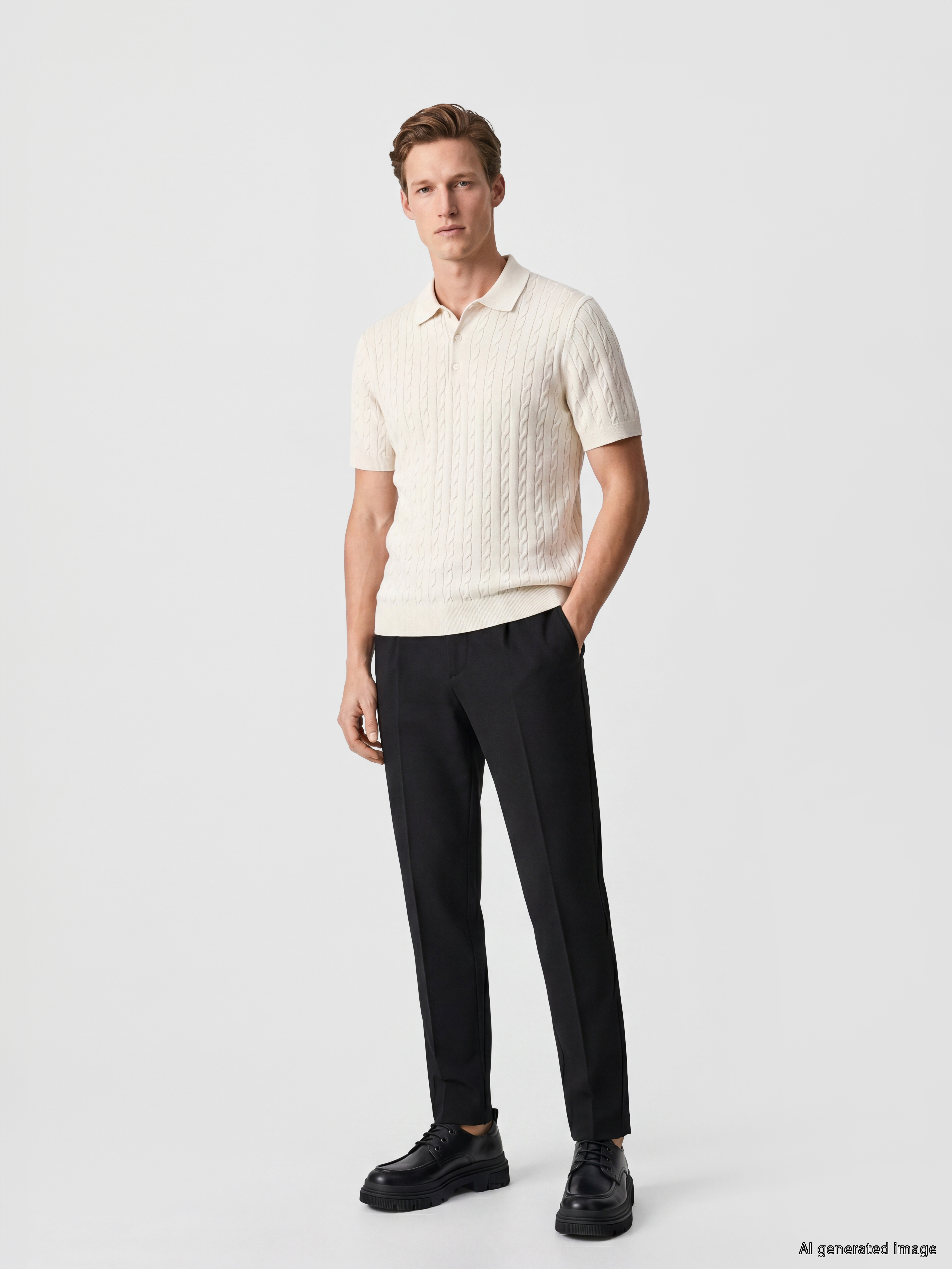 SOUTHBLUE Polo Yaka Soft Touch Erkek Triko Tişört görsel 2