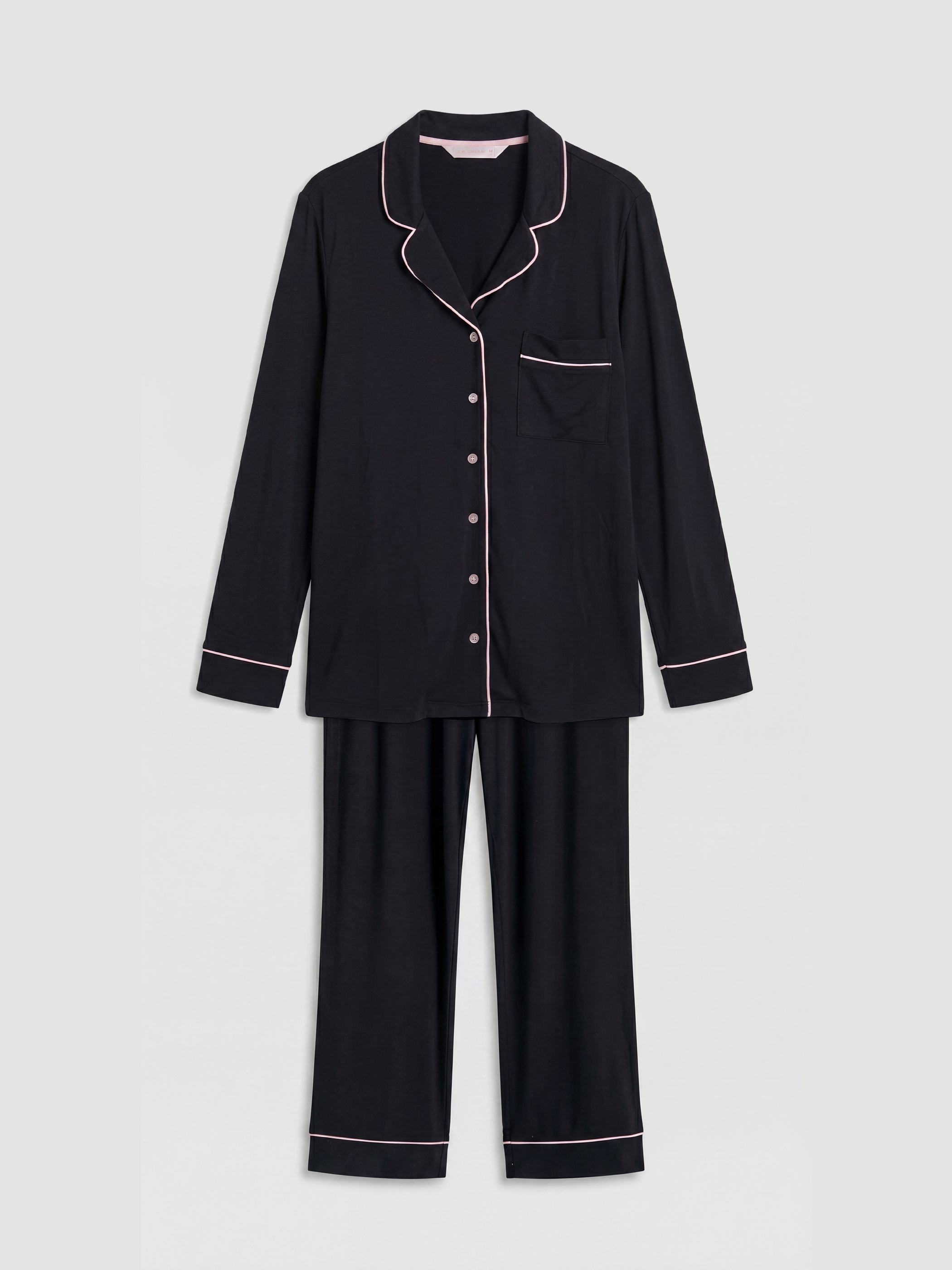 LCW DREAM Gömlek Yaka Kadın Pijama Takım görsel 5