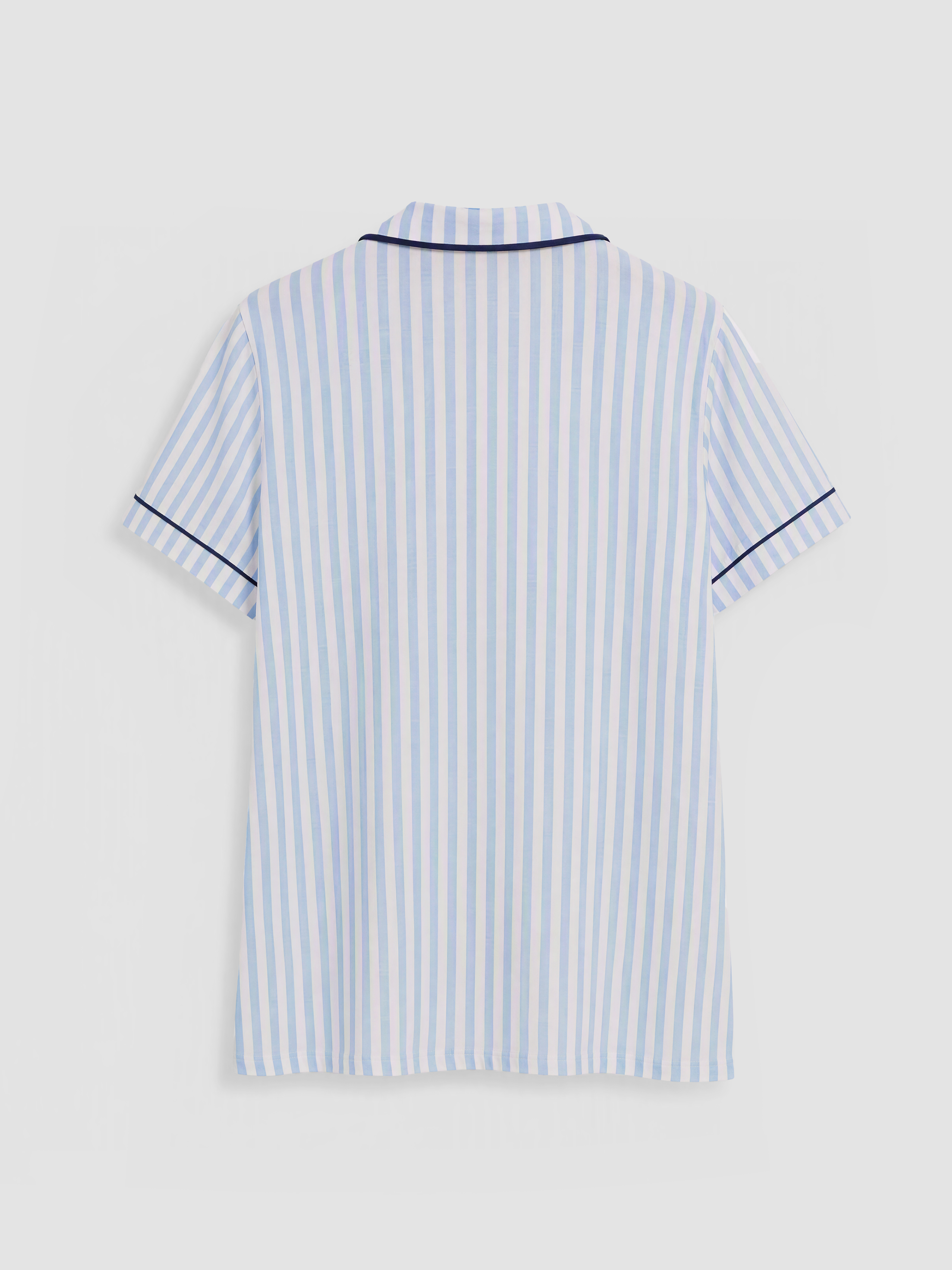 LCW DREAM Gömlek Yaka Çizgili Kadın Pijama Takımı görsel 7