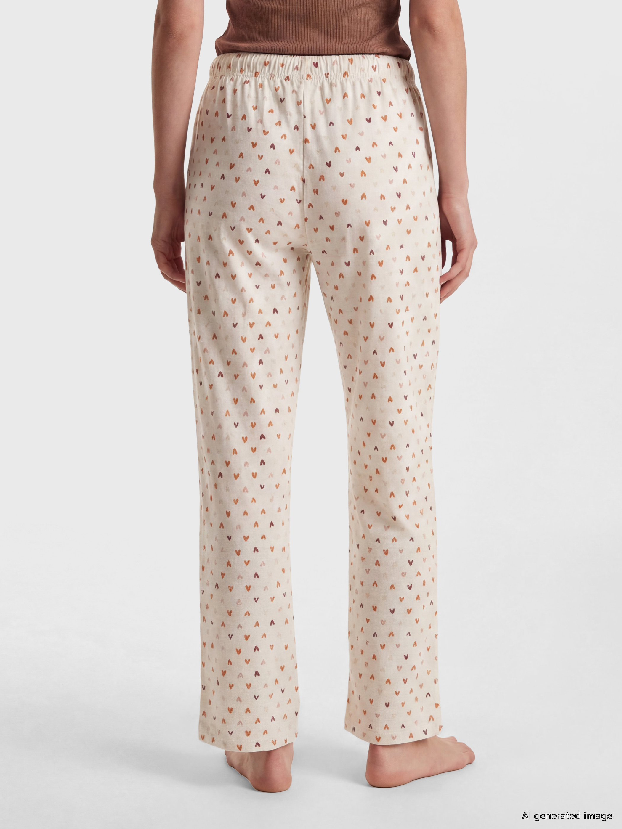 LCW DREAM Kalp Desenli Kadın Pijama Altı görsel 4