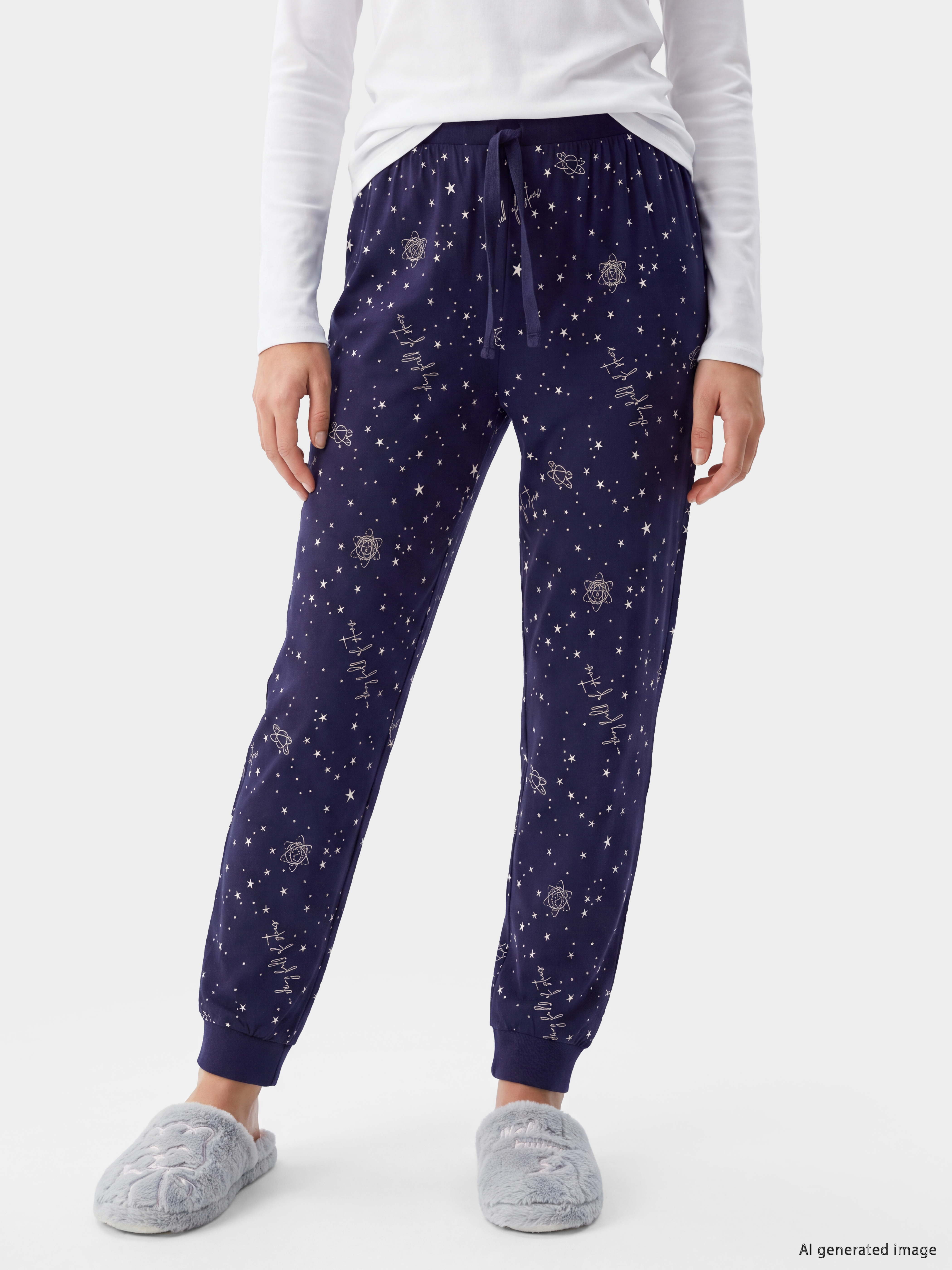 LCW DREAM Desenli %100 Pamuklu Kadın Pijama Altı görsel 2