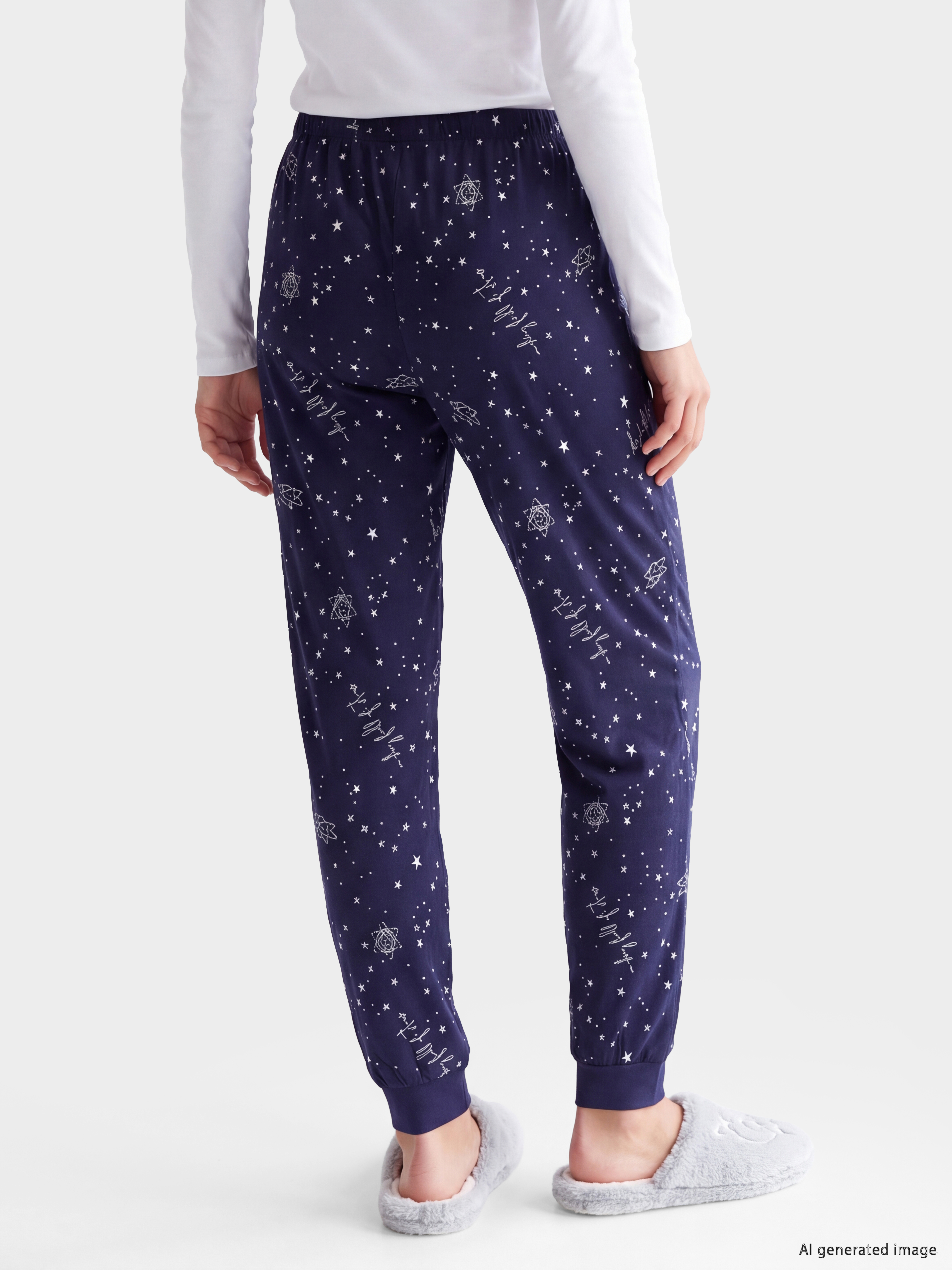 LCW DREAM Desenli %100 Pamuklu Kadın Pijama Altı görsel 4