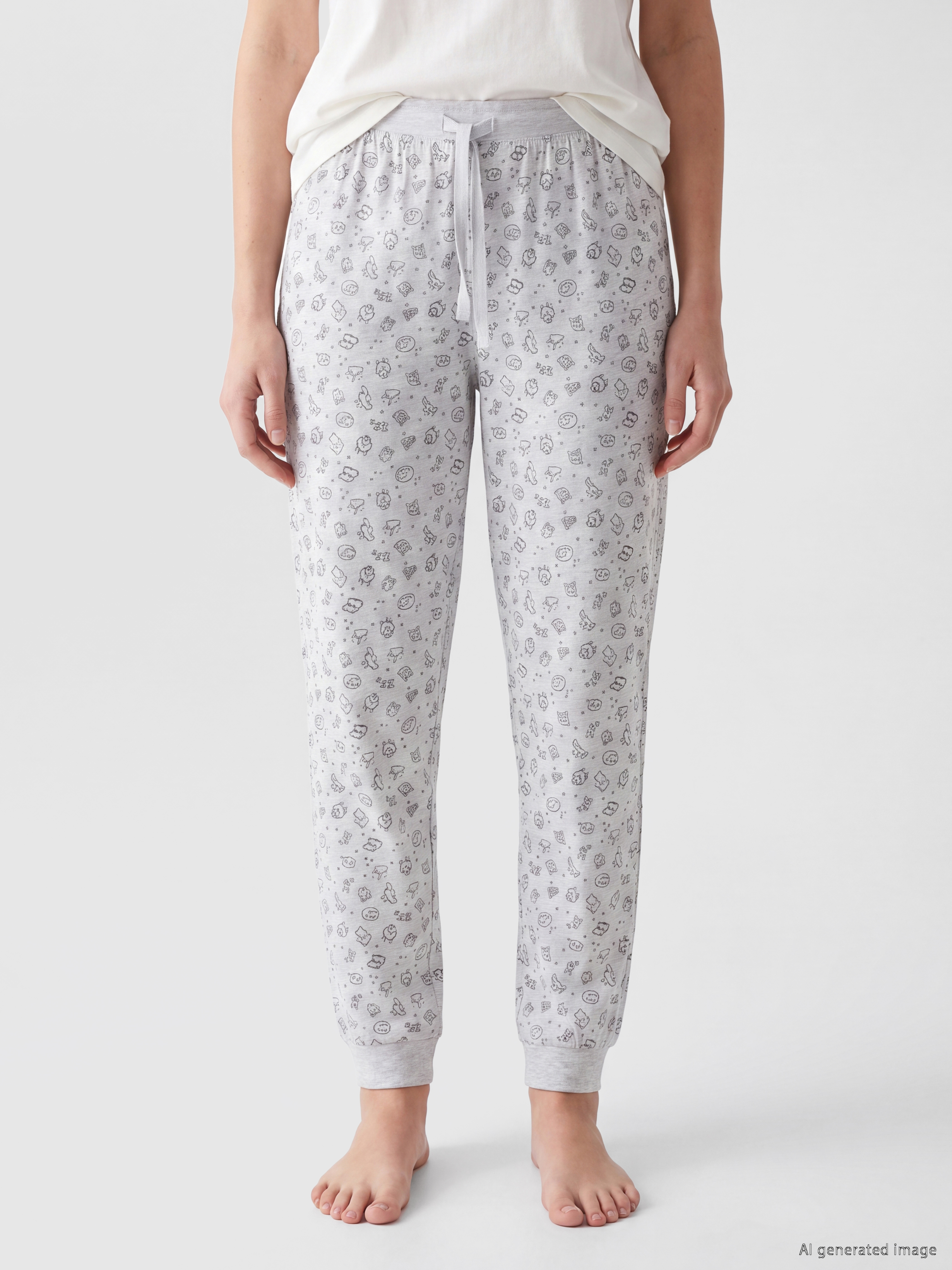 LCW DREAM Desenli Kadın Jogger Pijama Alt görsel 2