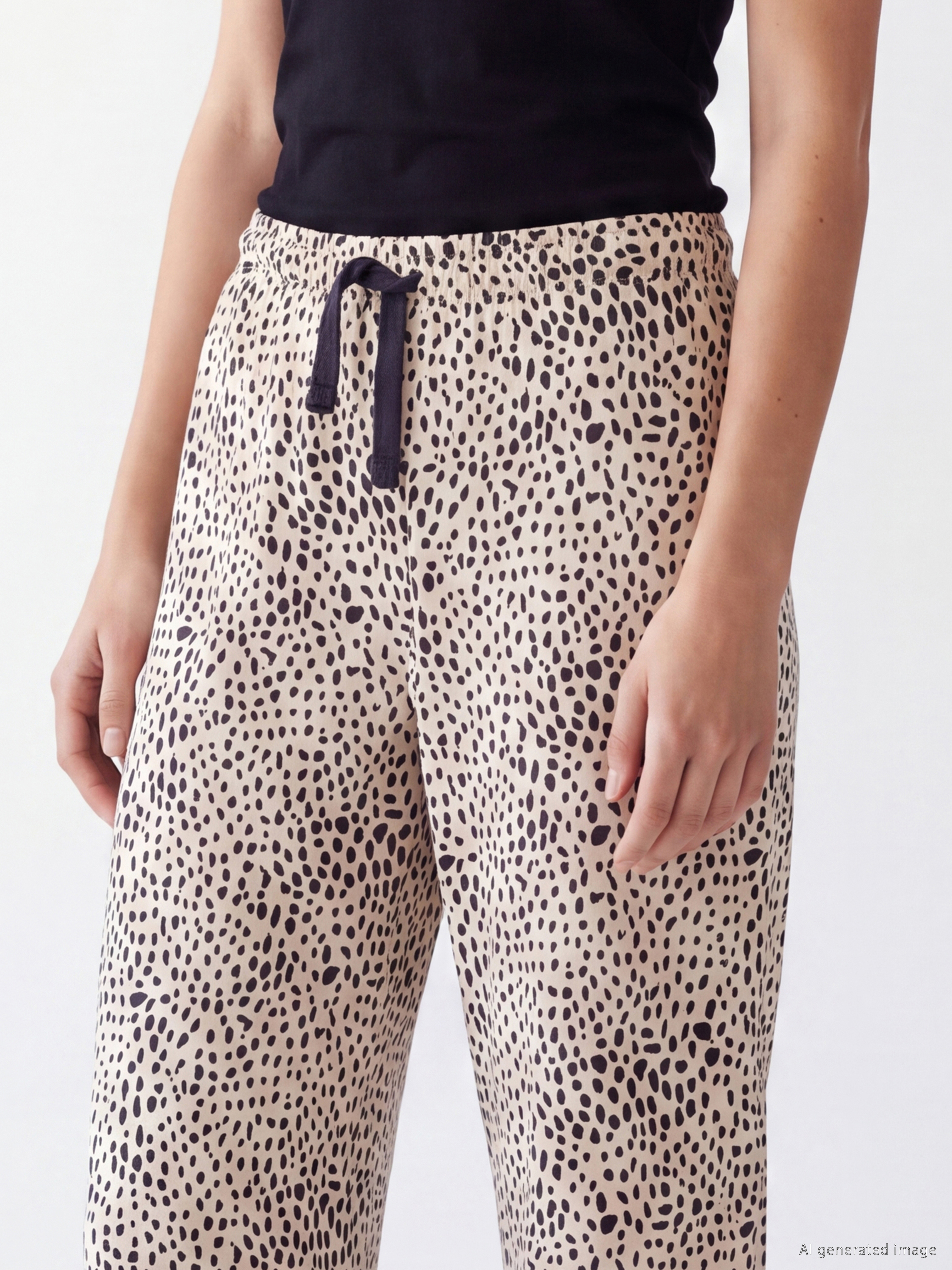 LCW DREAM Leopar Desenli Kadın Pijama Altı görsel 3