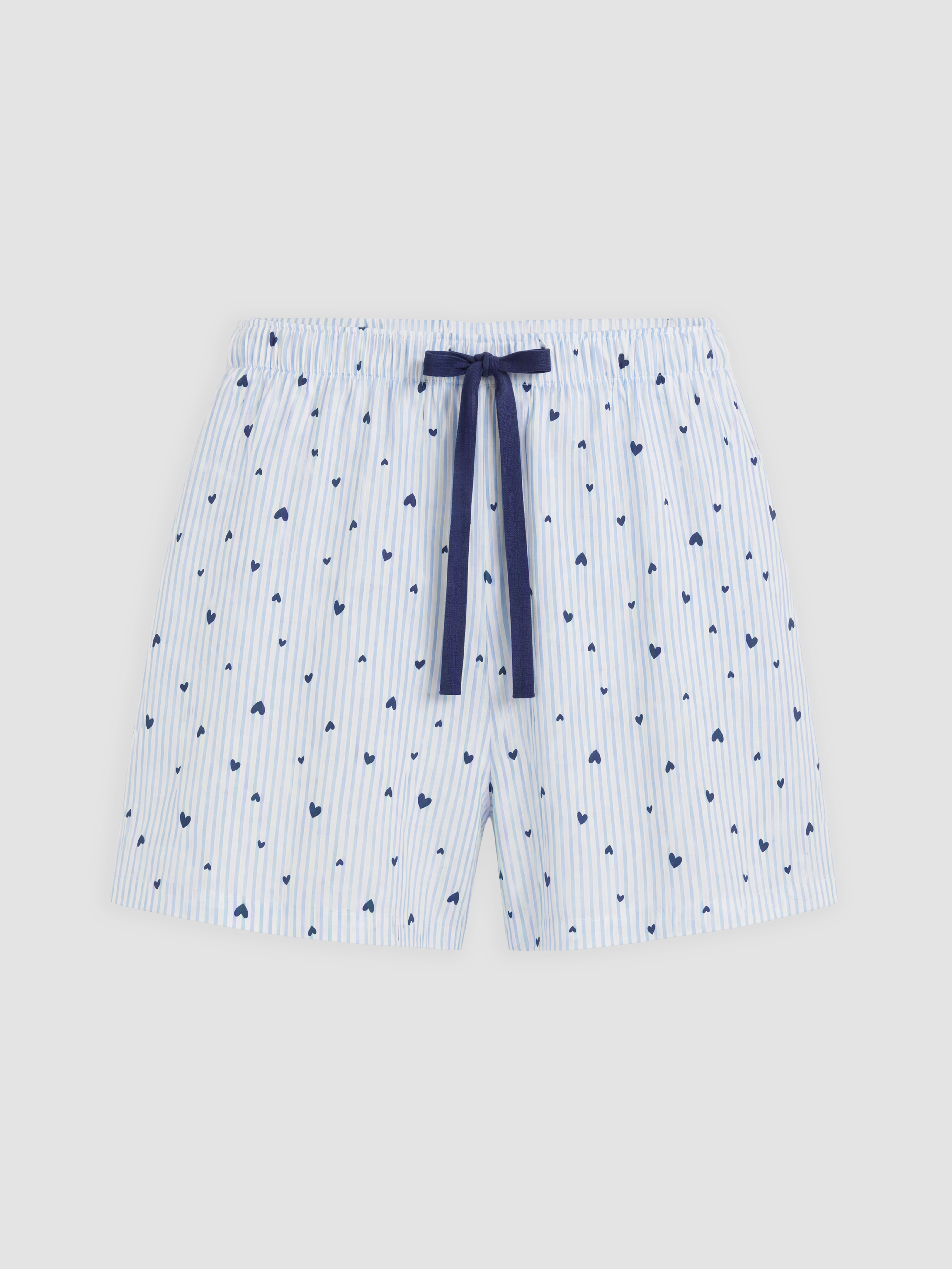 LCW DREAM Kalp Desenli Kadın Şortlu Pijama Takımı görsel 7
