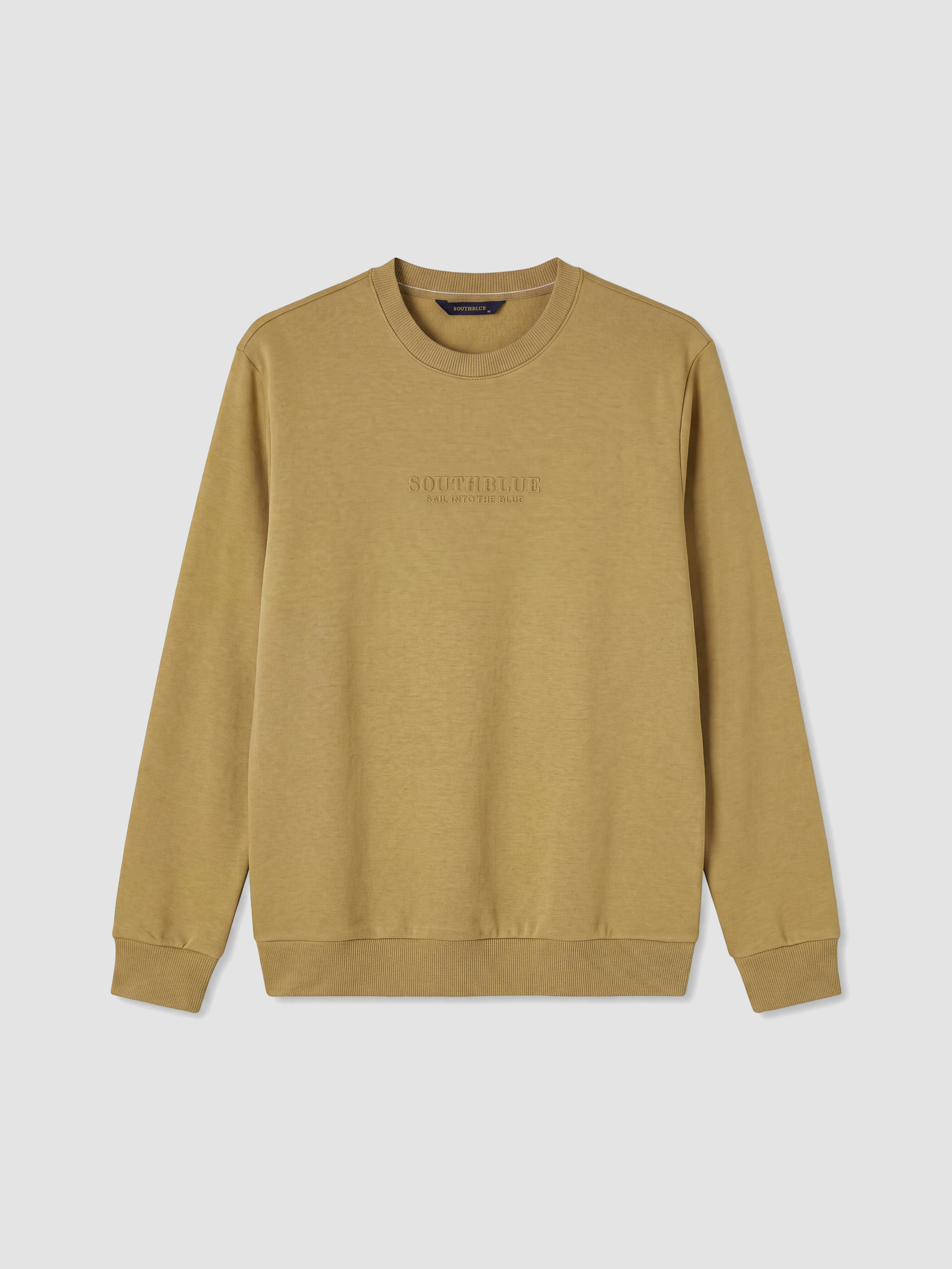 SOUTHBLUE Bisiklet Yaka Nakışlı Erkek Kalın Sweatshirt görsel 5
