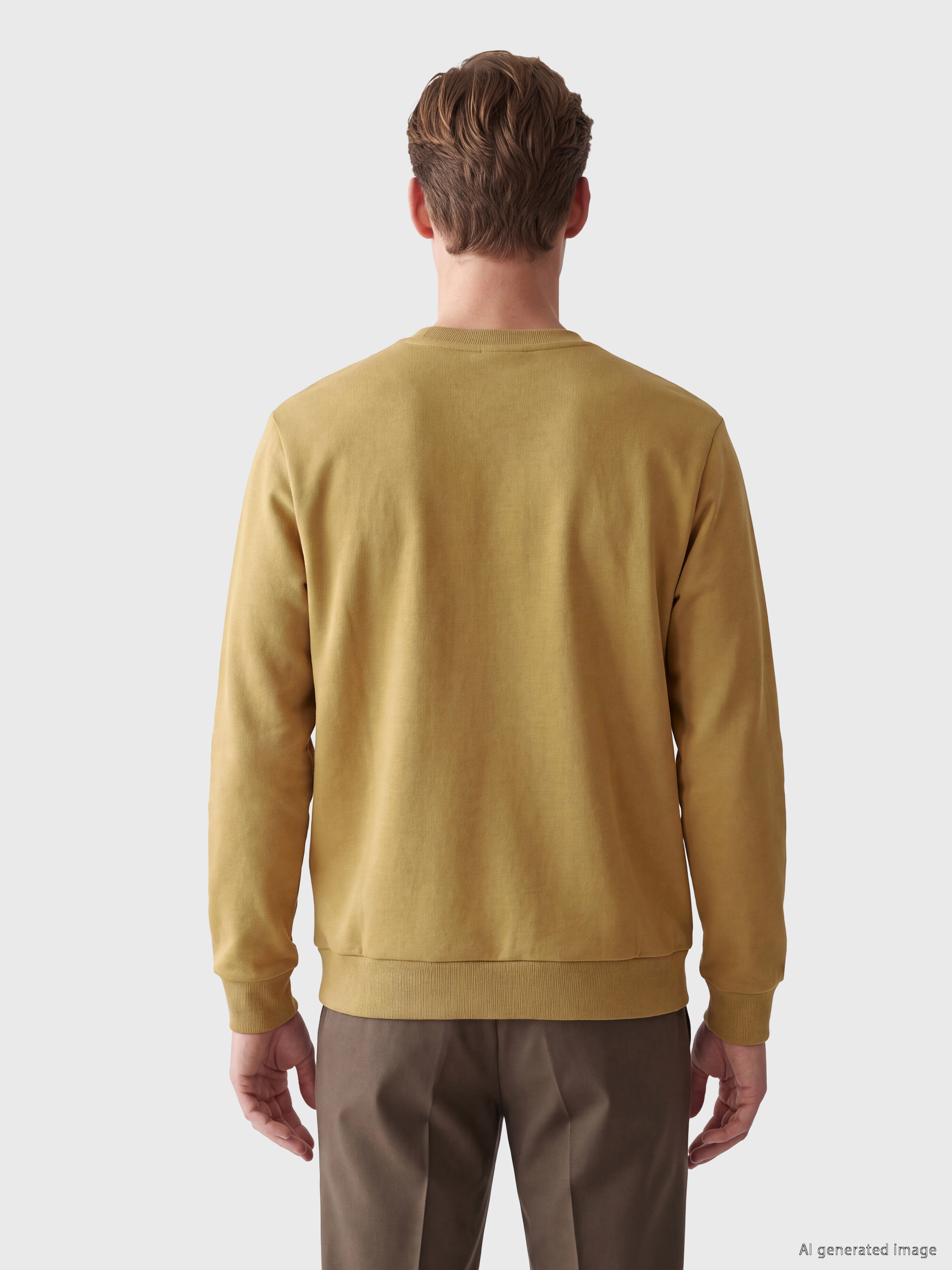 SOUTHBLUE Bisiklet Yaka Nakışlı Erkek Kalın Sweatshirt görsel 4