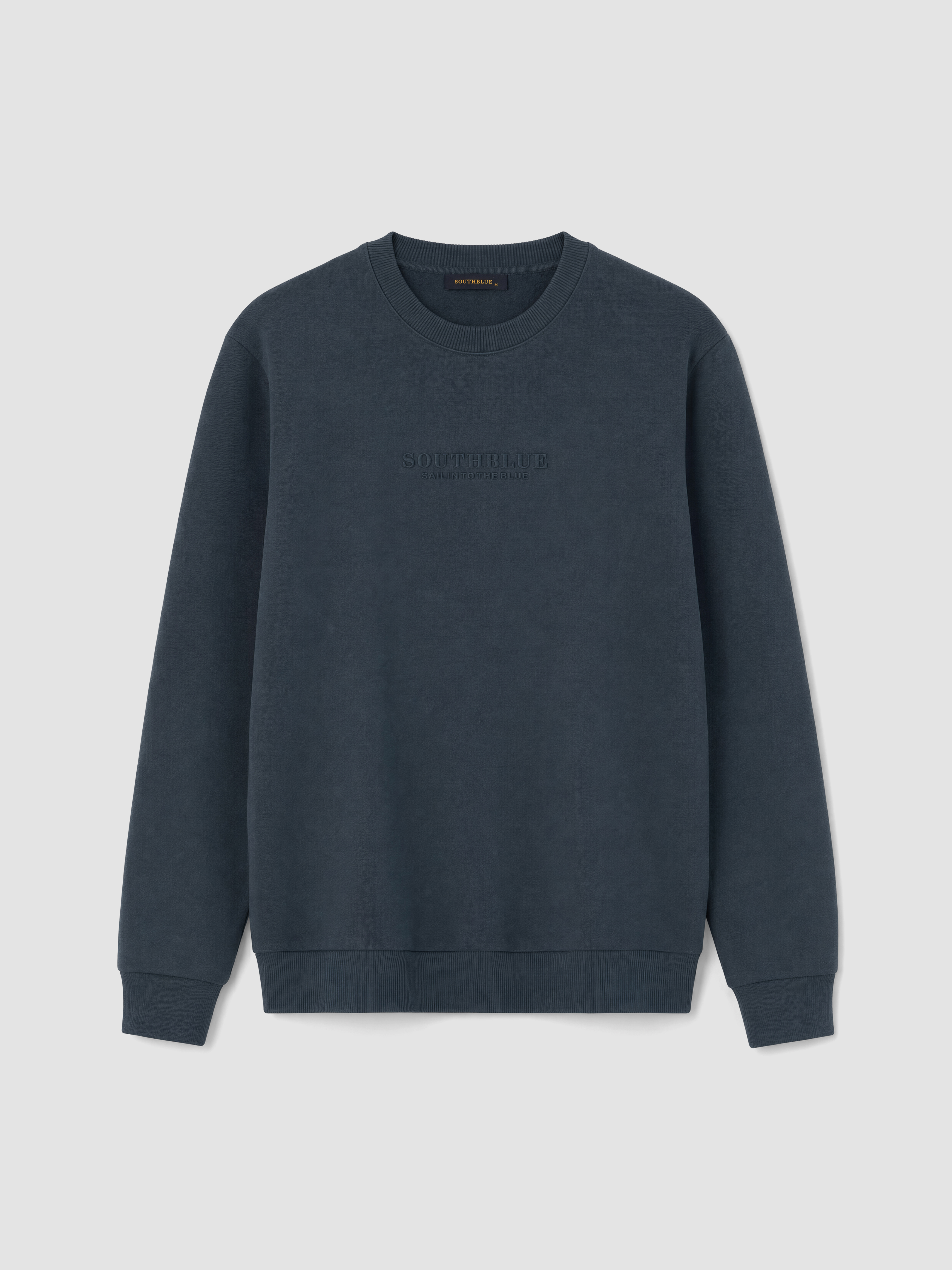 SOUTHBLUE Bisiklet Yaka Nakışlı Erkek Kalın Sweatshirt görsel 5