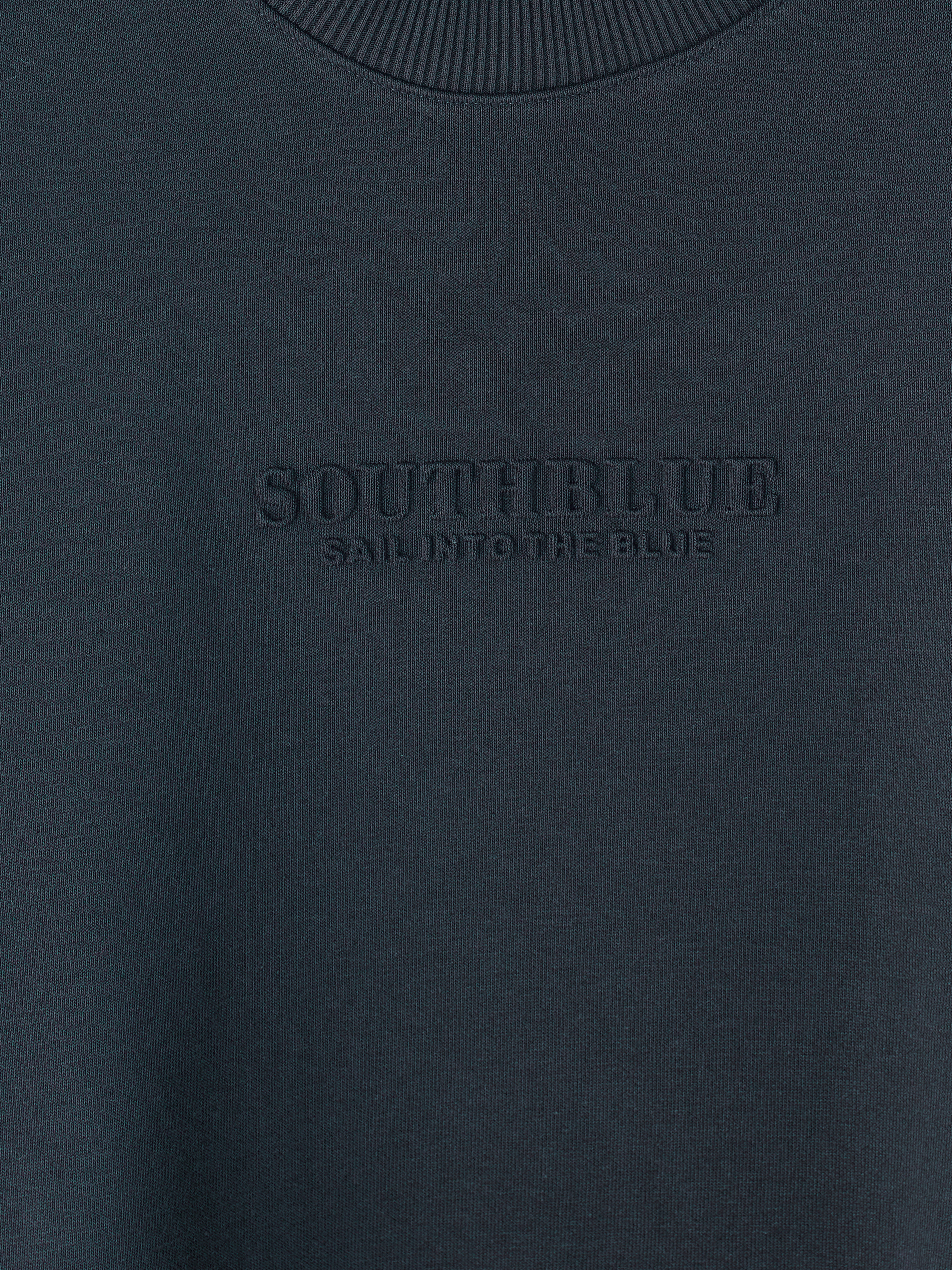 SOUTHBLUE Bisiklet Yaka Nakışlı Erkek Kalın Sweatshirt görsel 6