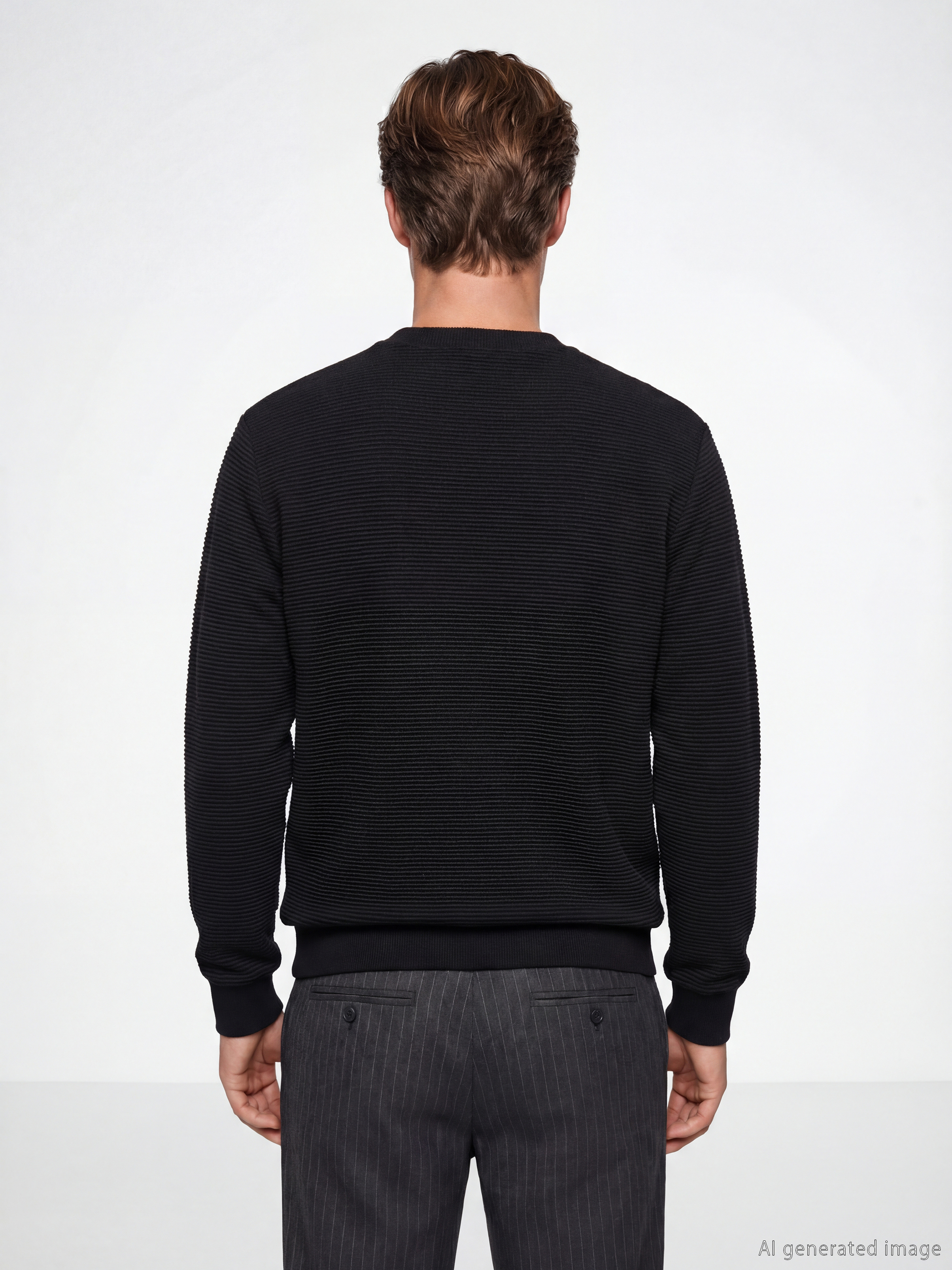 SOUTHBLUE Bisiklet Yaka Nakışlı Erkek Sweatshirt görsel 4