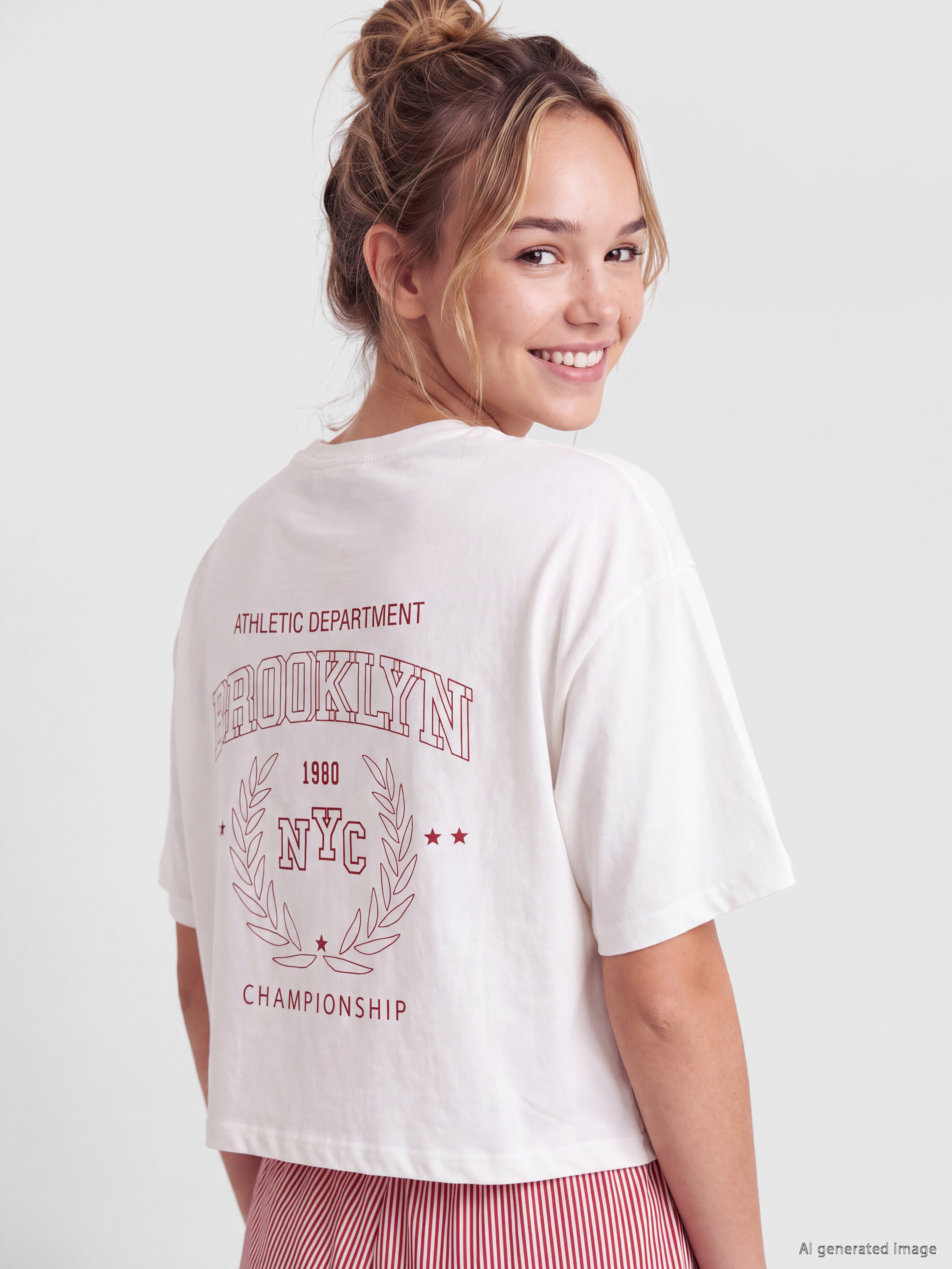 LCW Young NYC Baskılı Kadın Pijama Takım görsel 3