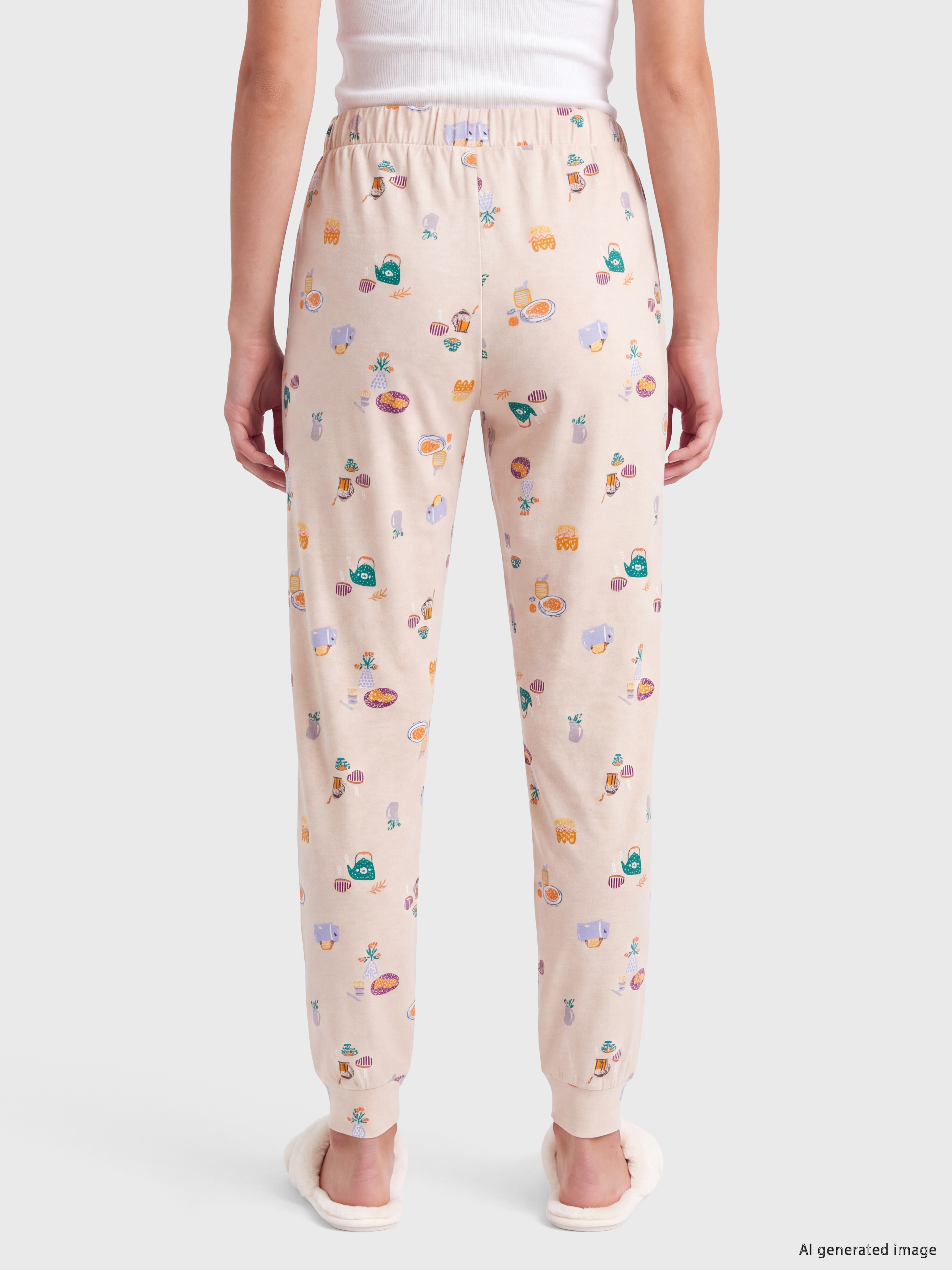 LCW DREAM Beli Lastikli Desenli Kadın Pijama Altı görsel 4