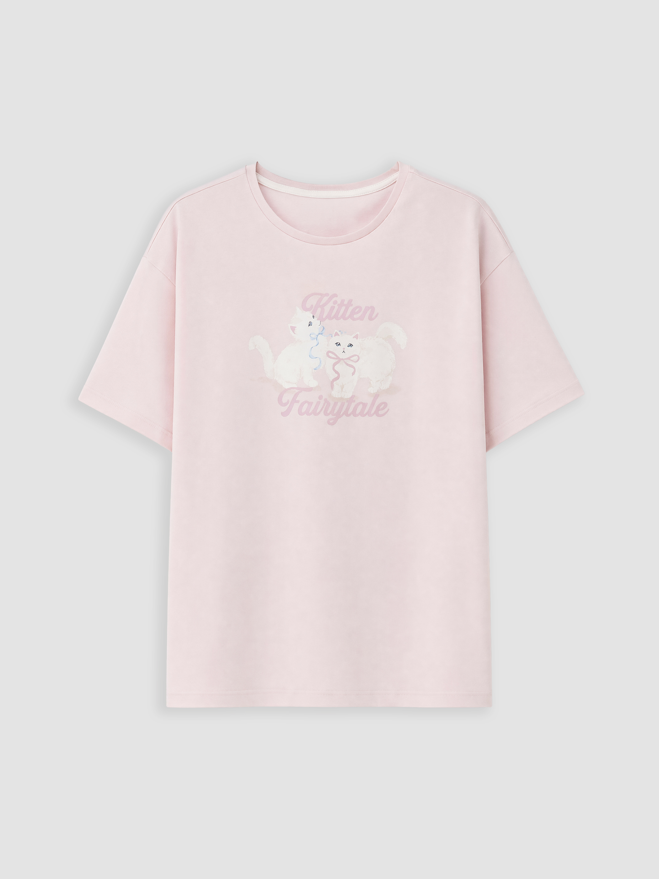 LCW DREAM Bisiklet Yaka Baskılı Kadın Pijama Takımı görsel 6