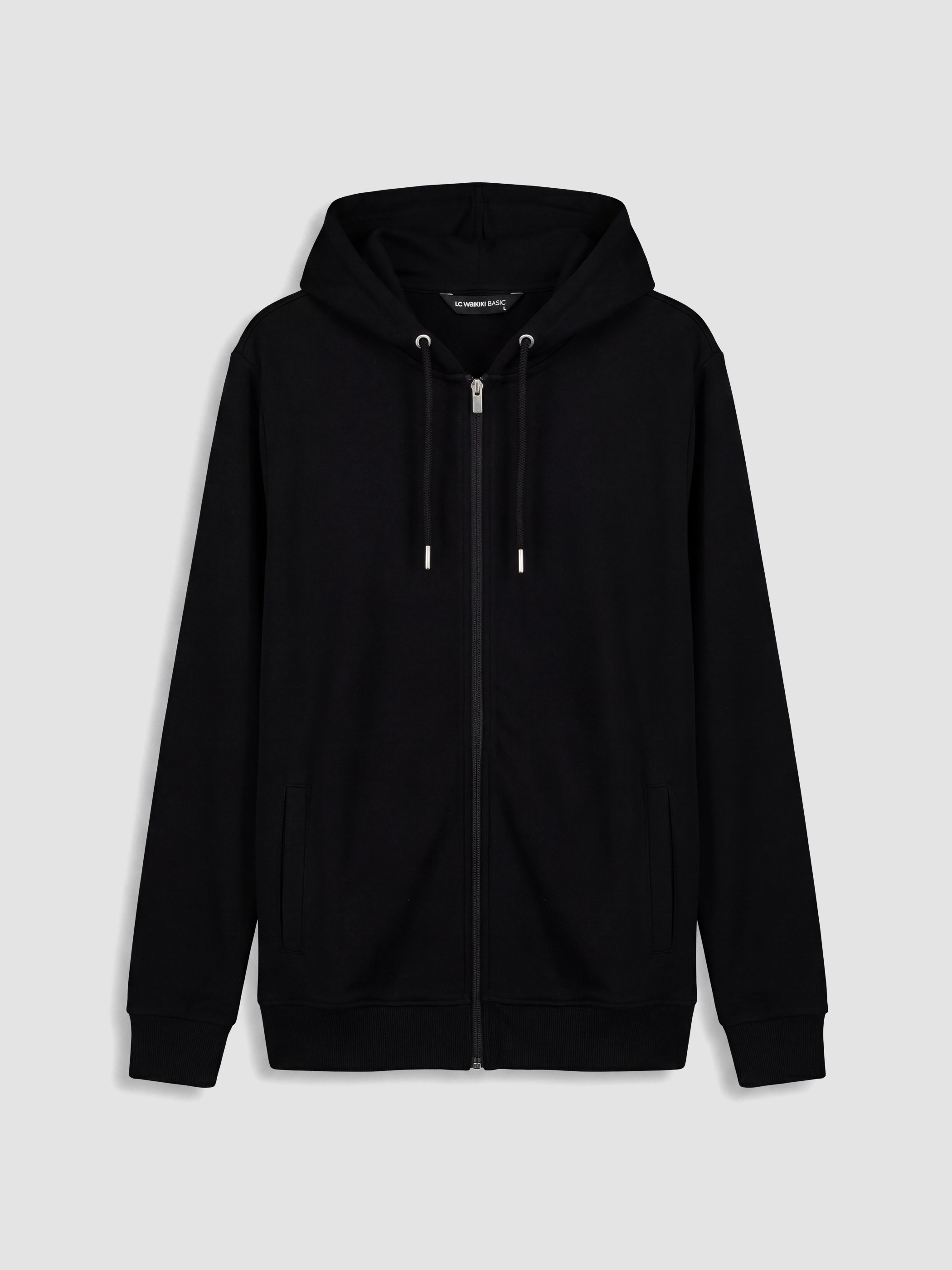 LCWAIKIKI Classic Kapüşonlu Erkek Fermuarlı Sweatshirt görsel 4