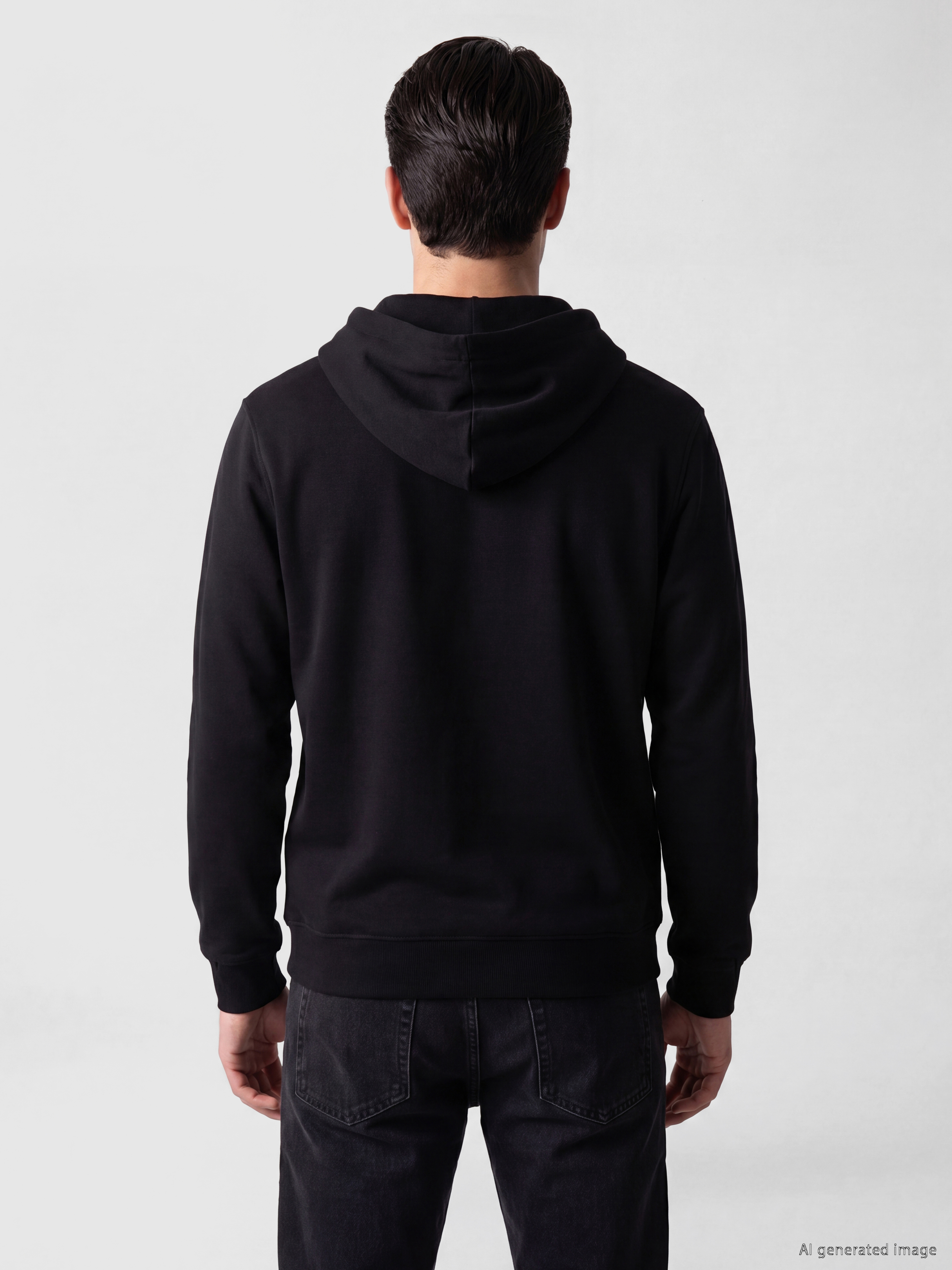 LCWAIKIKI Classic Kapüşonlu Erkek Fermuarlı Sweatshirt görsel 3