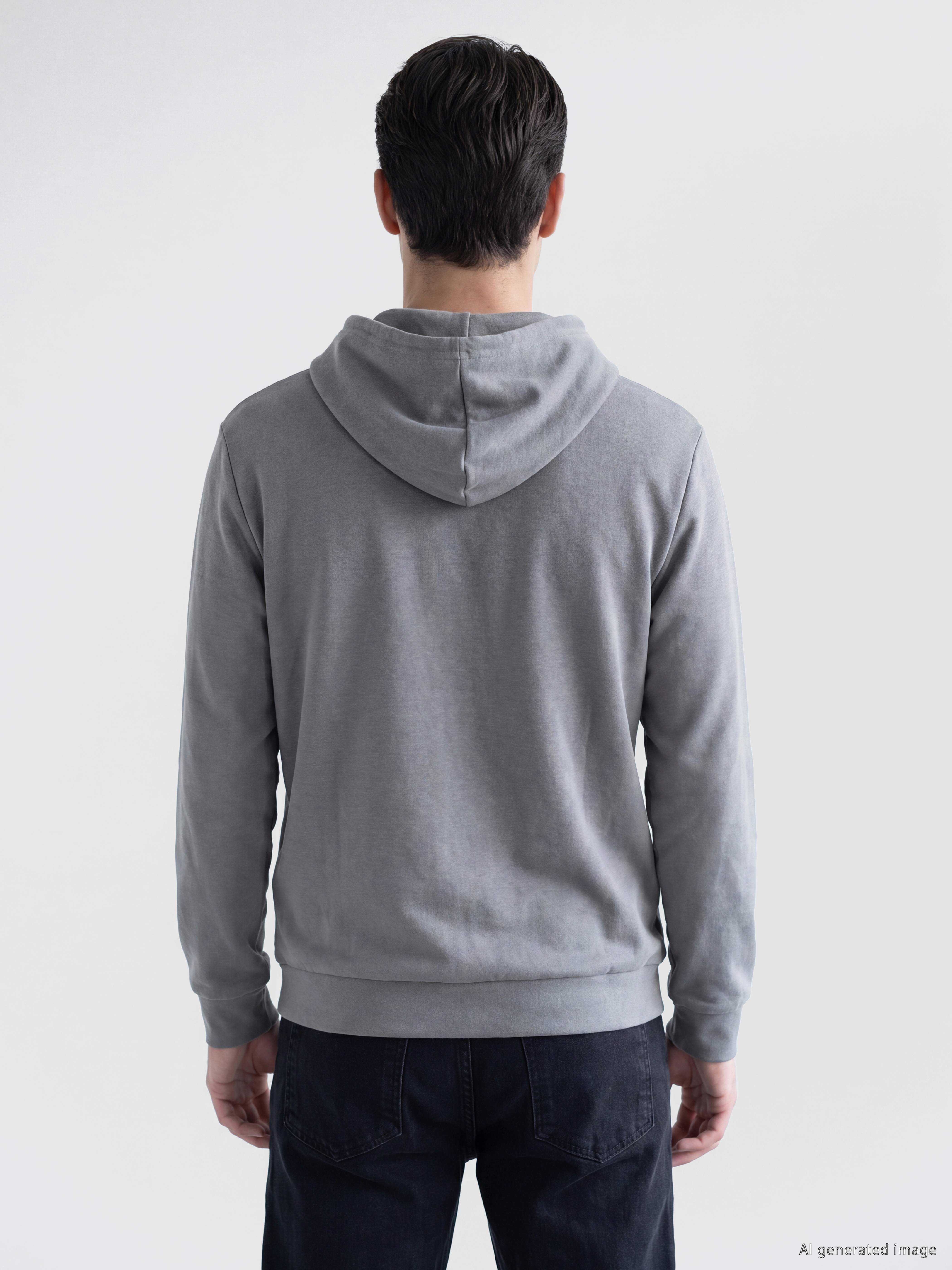 LCWAIKIKI Classic Kapüşonlu Erkek Fermuarlı Sweatshirt görsel 3