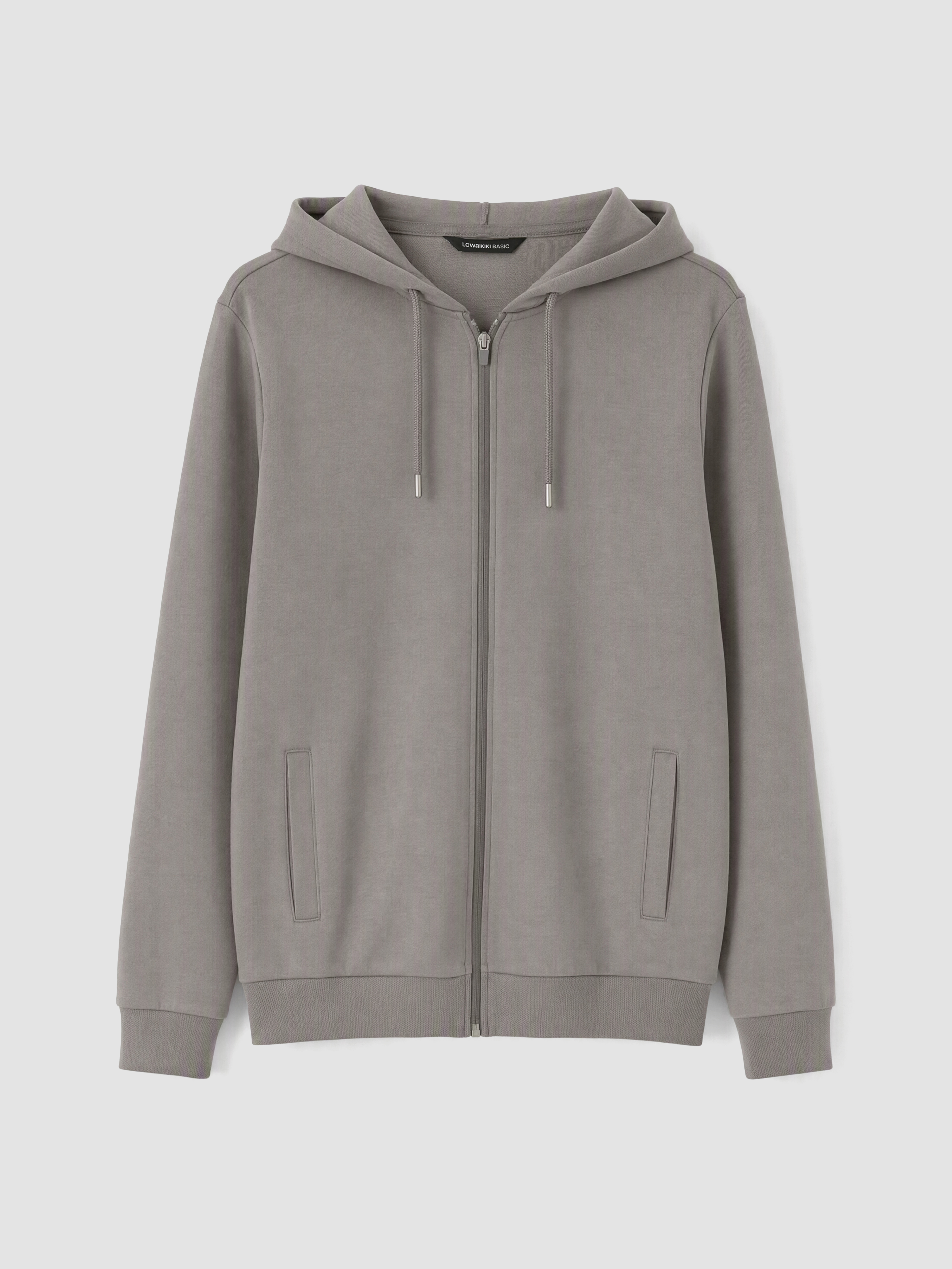 LCWAIKIKI Classic Kapüşonlu Erkek Fermuarlı Sweatshirt görsel 4