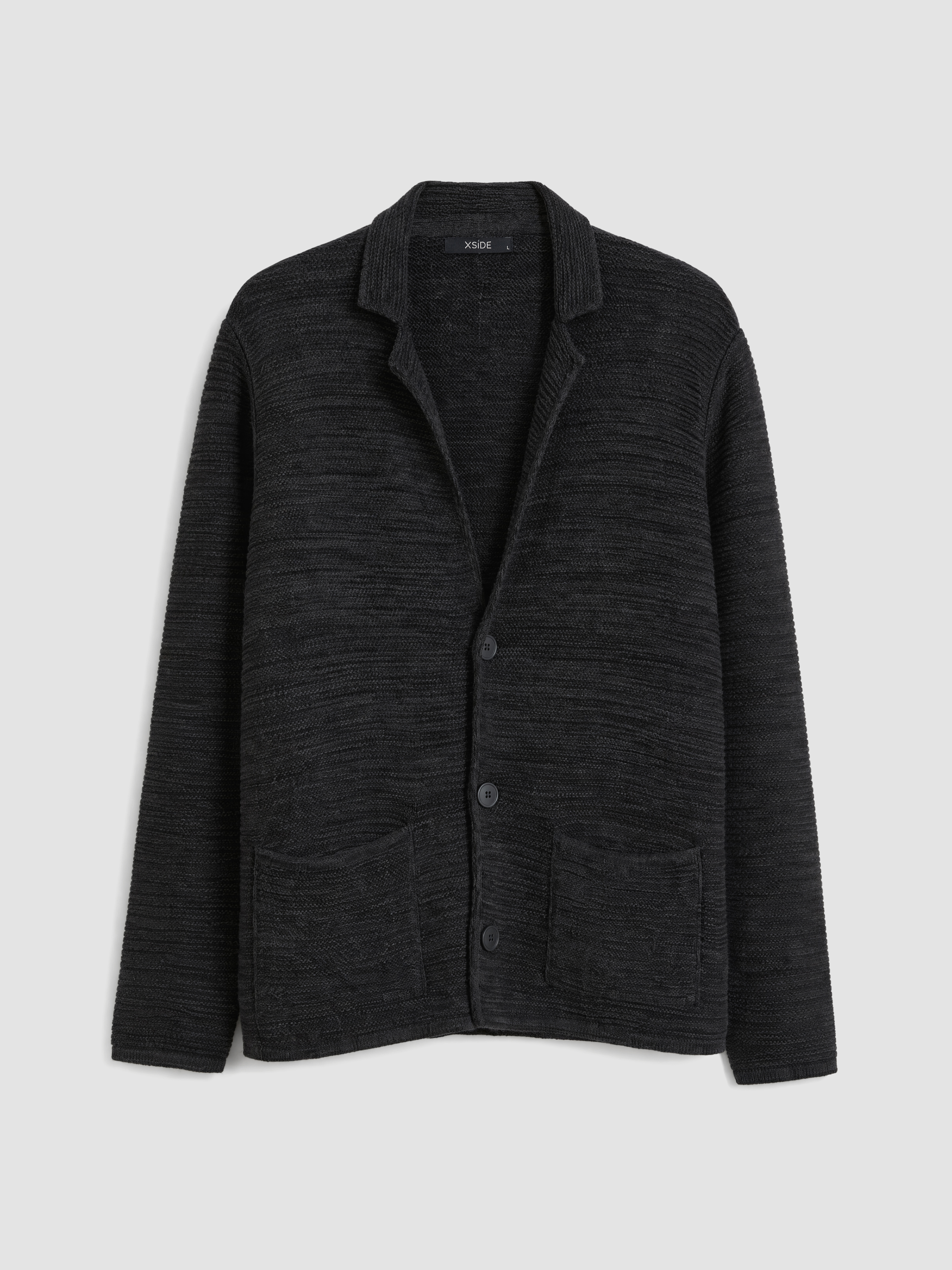 XSIDE Slim Fit Ceket Yaka Erkek Triko Hırka görsel 5