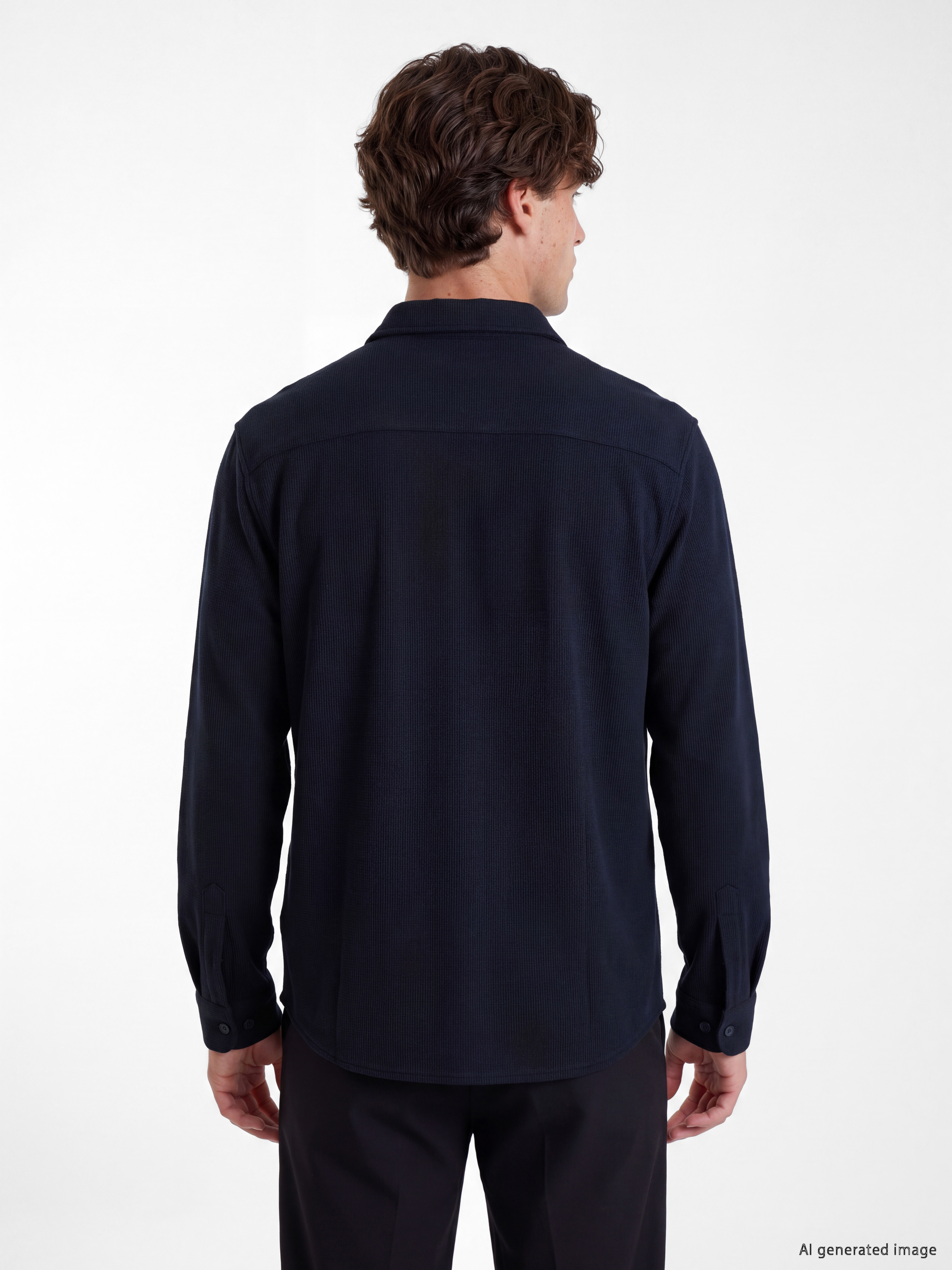 LCW Vision Slim Fit Dokulu Erkek Gömlek görsel 4