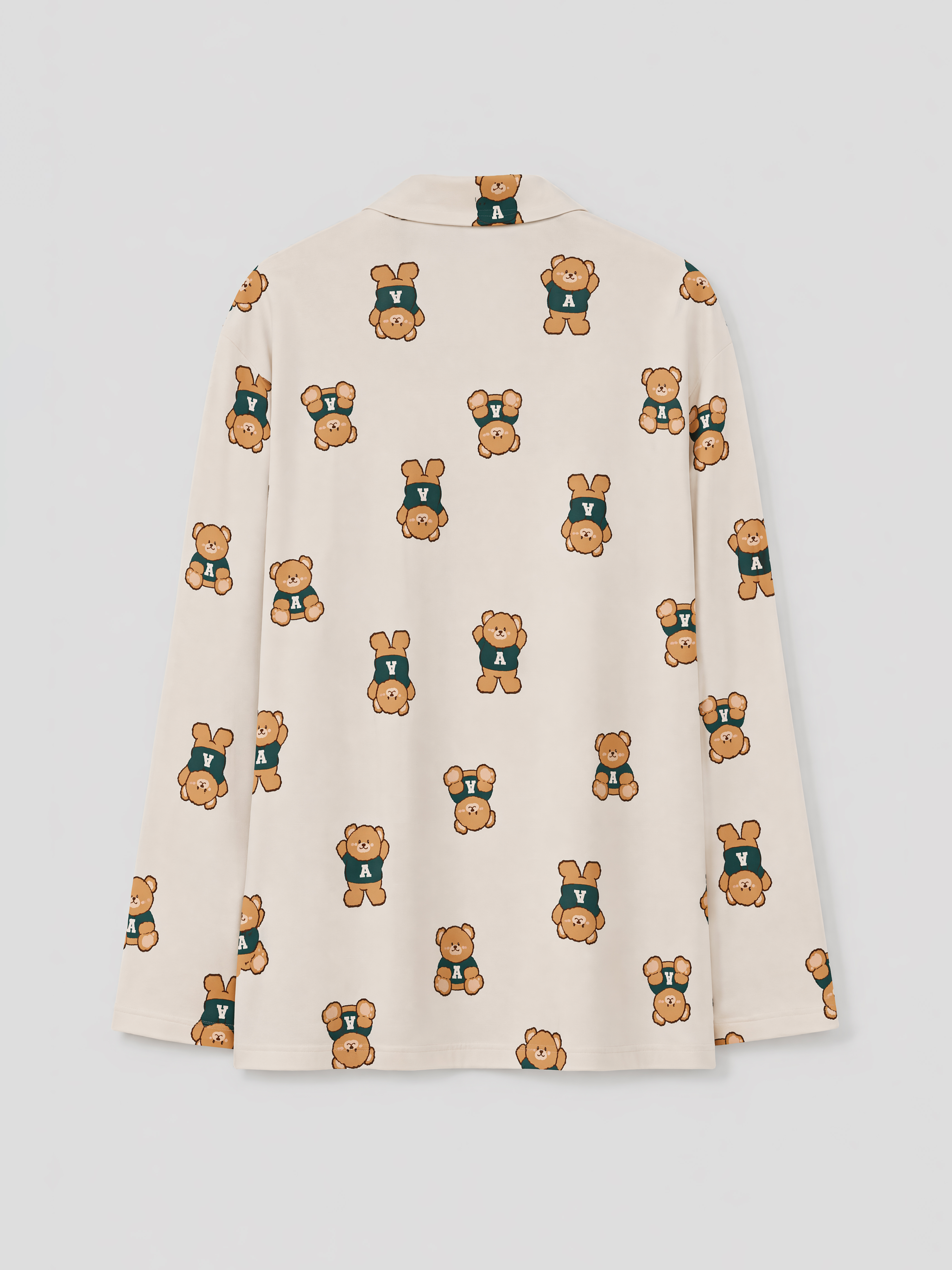 LCW Young Gömlek Yaka Baskılı Kadın Pijama Takımı görsel 7