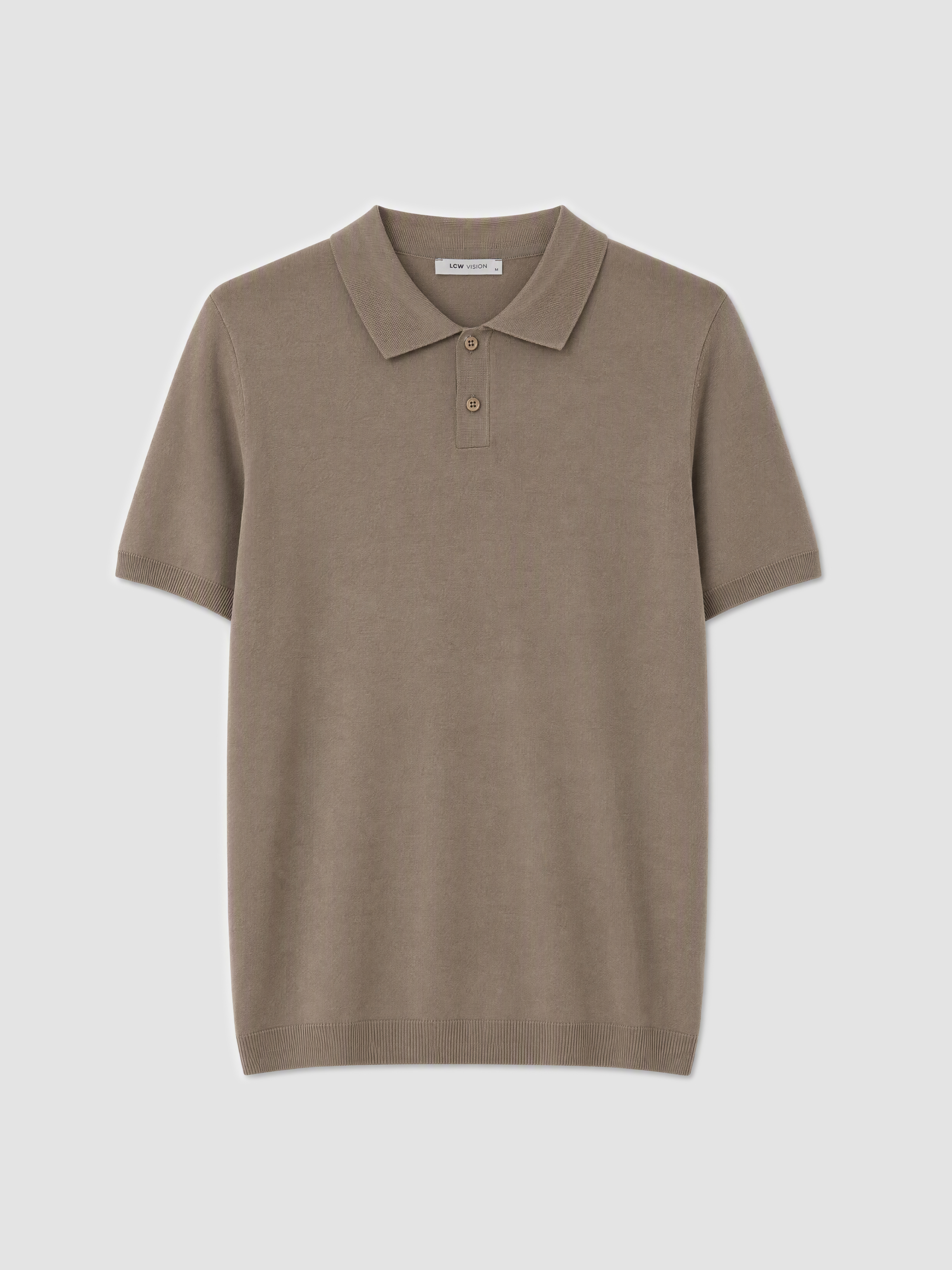 LCW Vision Polo Yaka Erkek Triko Tişört görsel 5