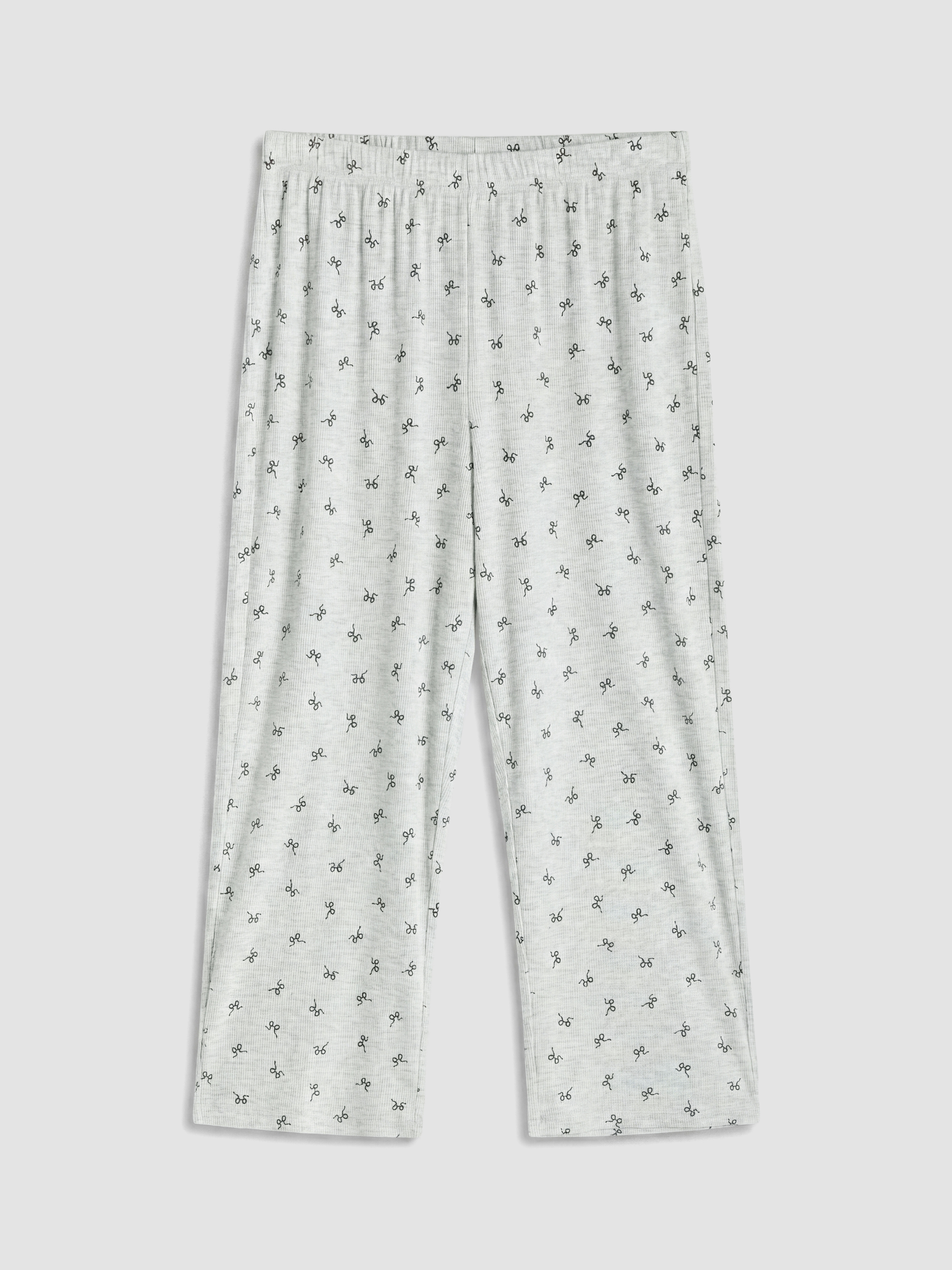 LCW DREAM V Yaka Fiyonk Baskılı Kadın Kaprili Pijama Takımı görsel 5