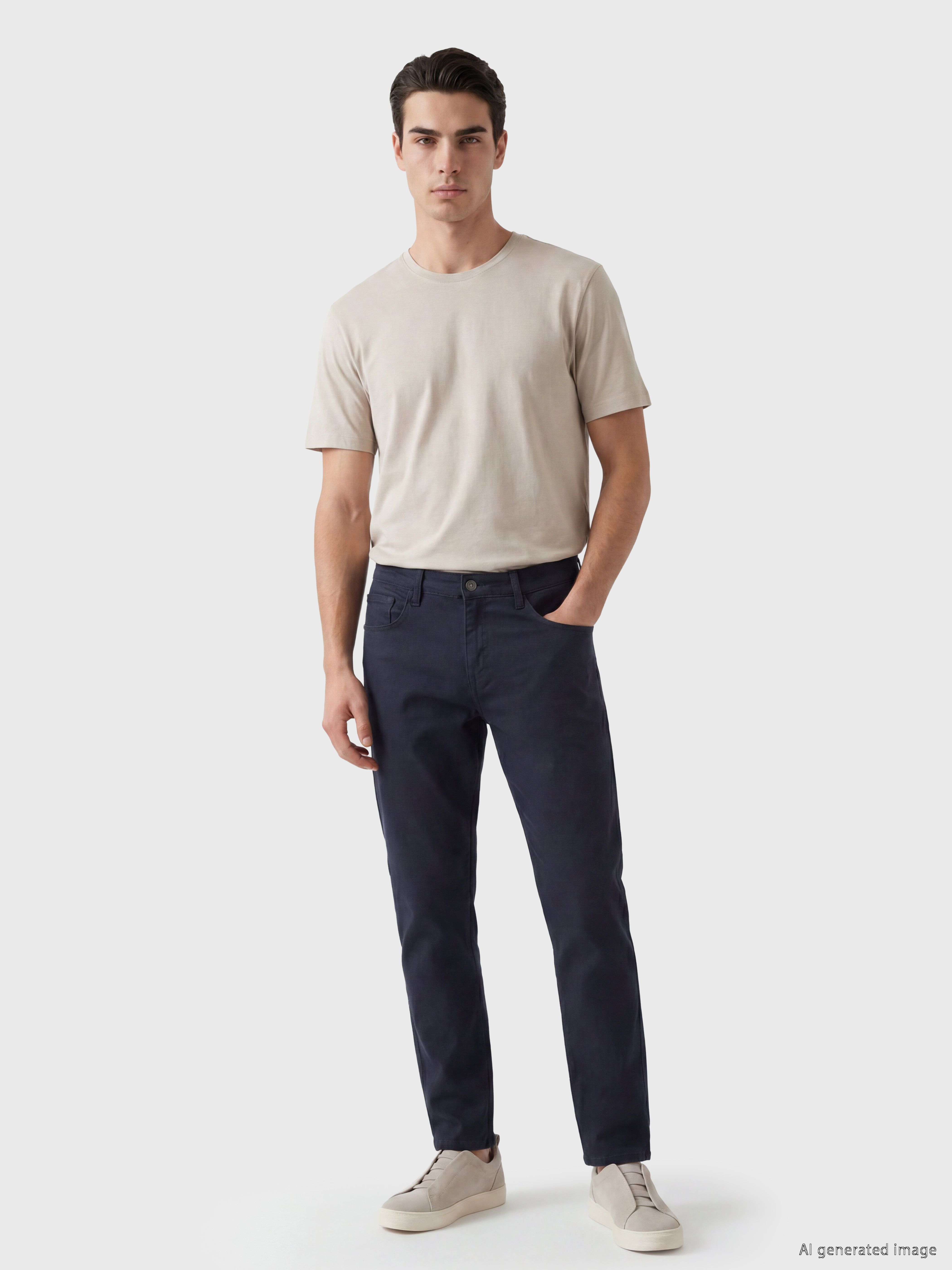 LCWAIKIKI Classic Regular Fit Gabardin Erkek Chino Pantolon görsel 2