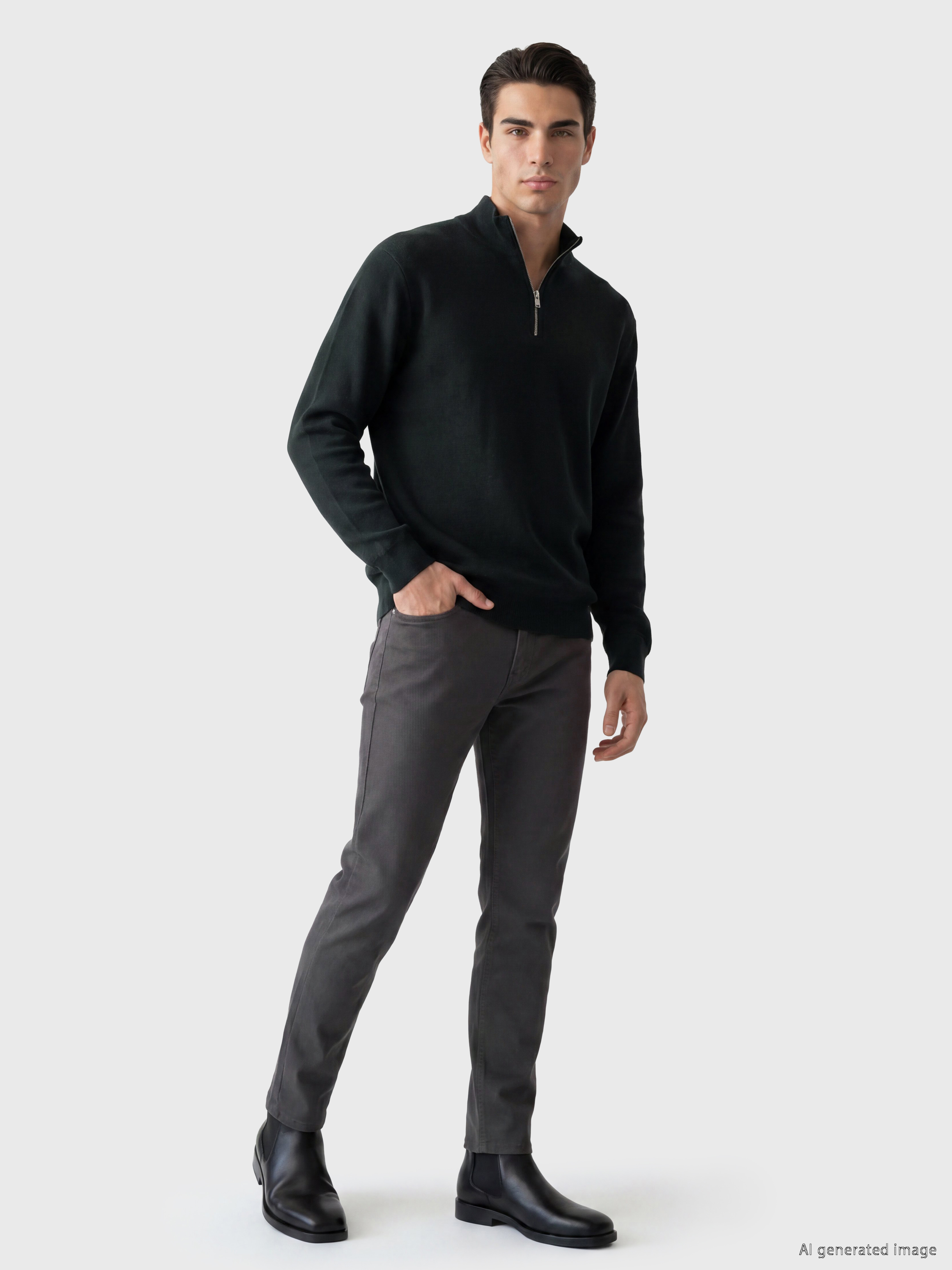 LCWAIKIKI Classic Regular Fit Gabardin Erkek Chino Pantolon görsel 2