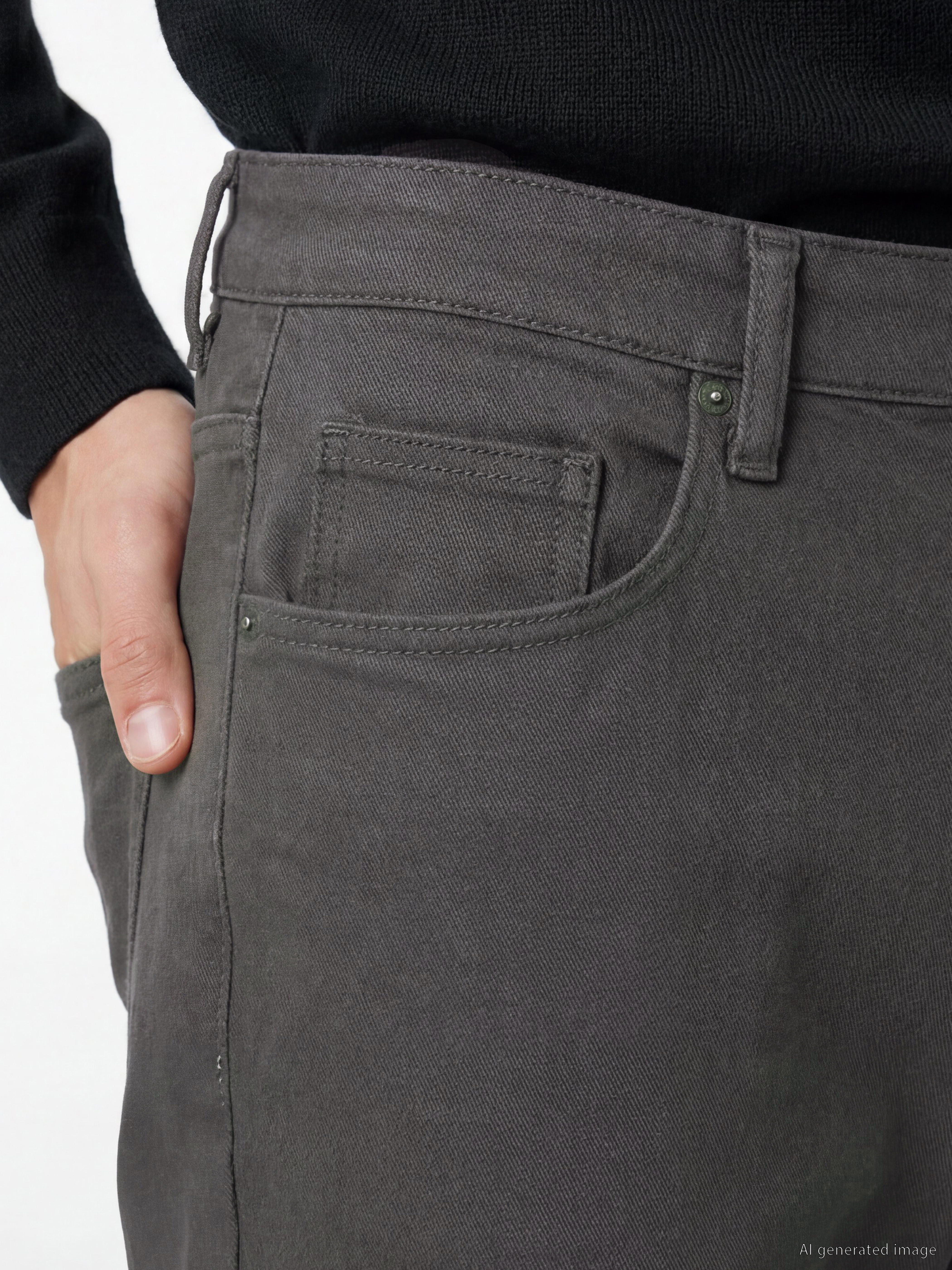 LCWAIKIKI Classic Regular Fit Gabardin Erkek Chino Pantolon görsel 3