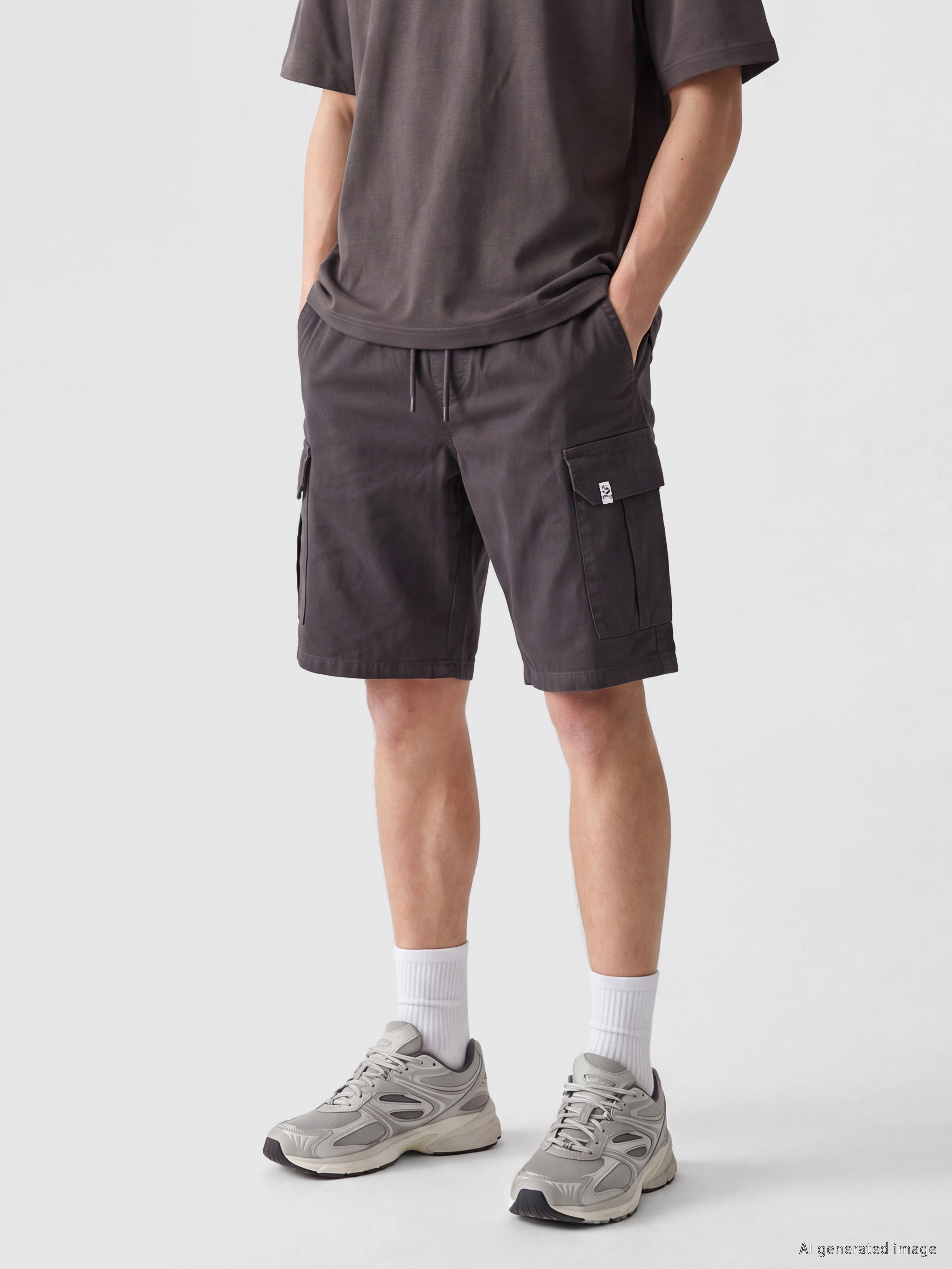XSIDE Regular Fit Gabardin Erkek Kargo Şort