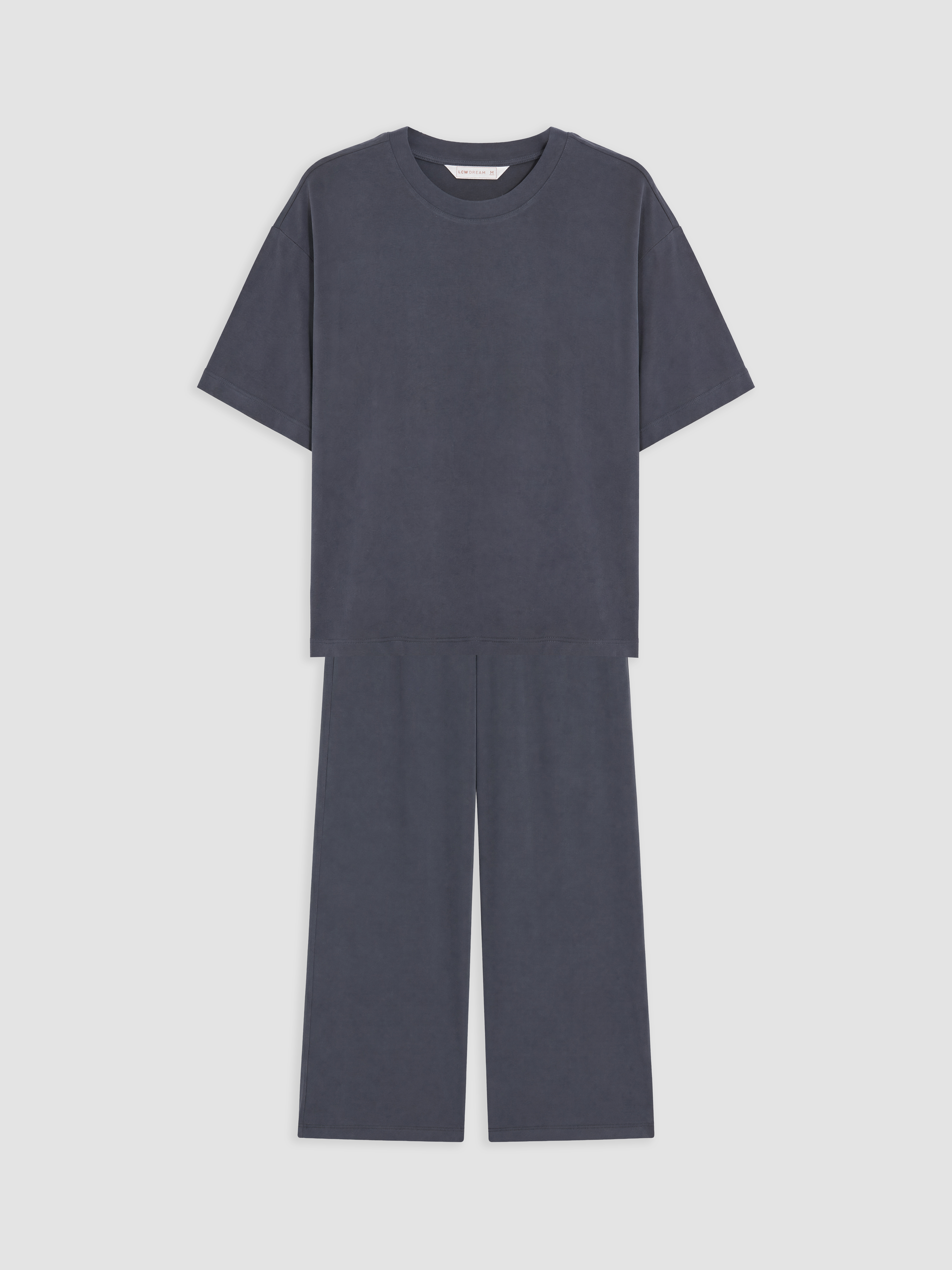 LCW DREAM Bisiklet Yaka Kadın Pijama Takımı görsel 5