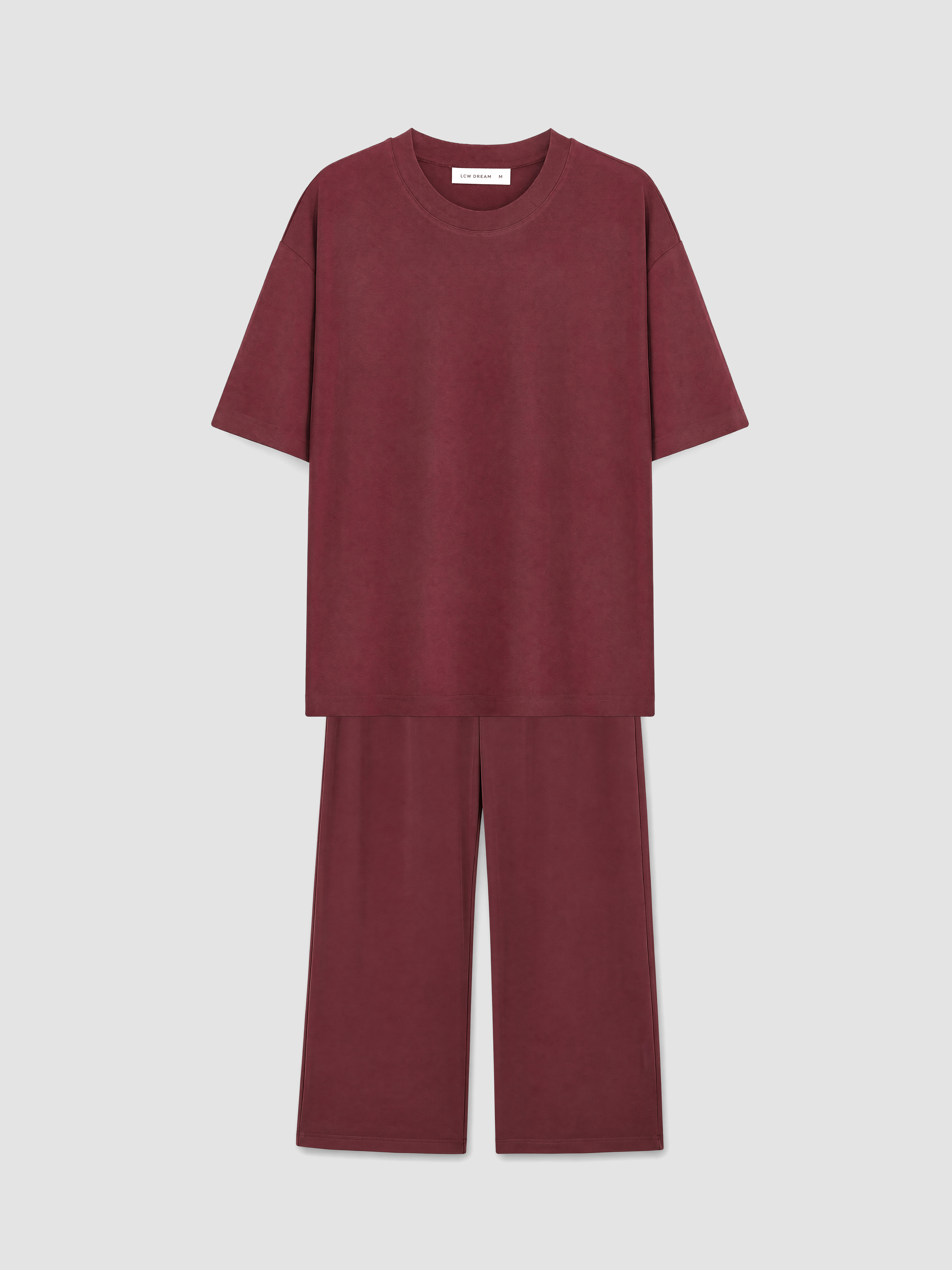LCW DREAM Bisiklet Yaka Kadın Pijama Takımı görsel 5