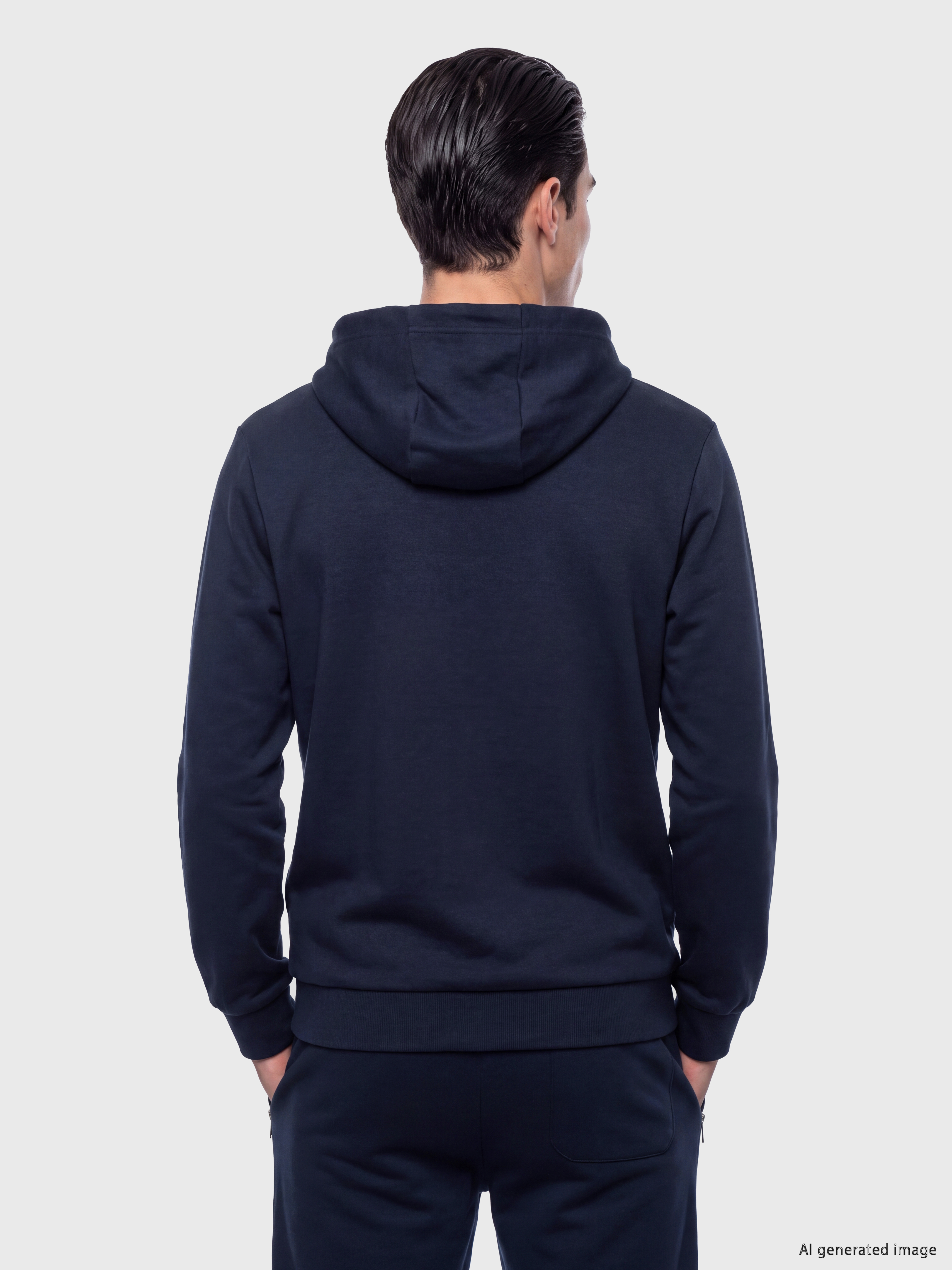 LCWAIKIKI Classic Kapüşonlu Erkek Fermuarlı Sweatshirt görsel 3