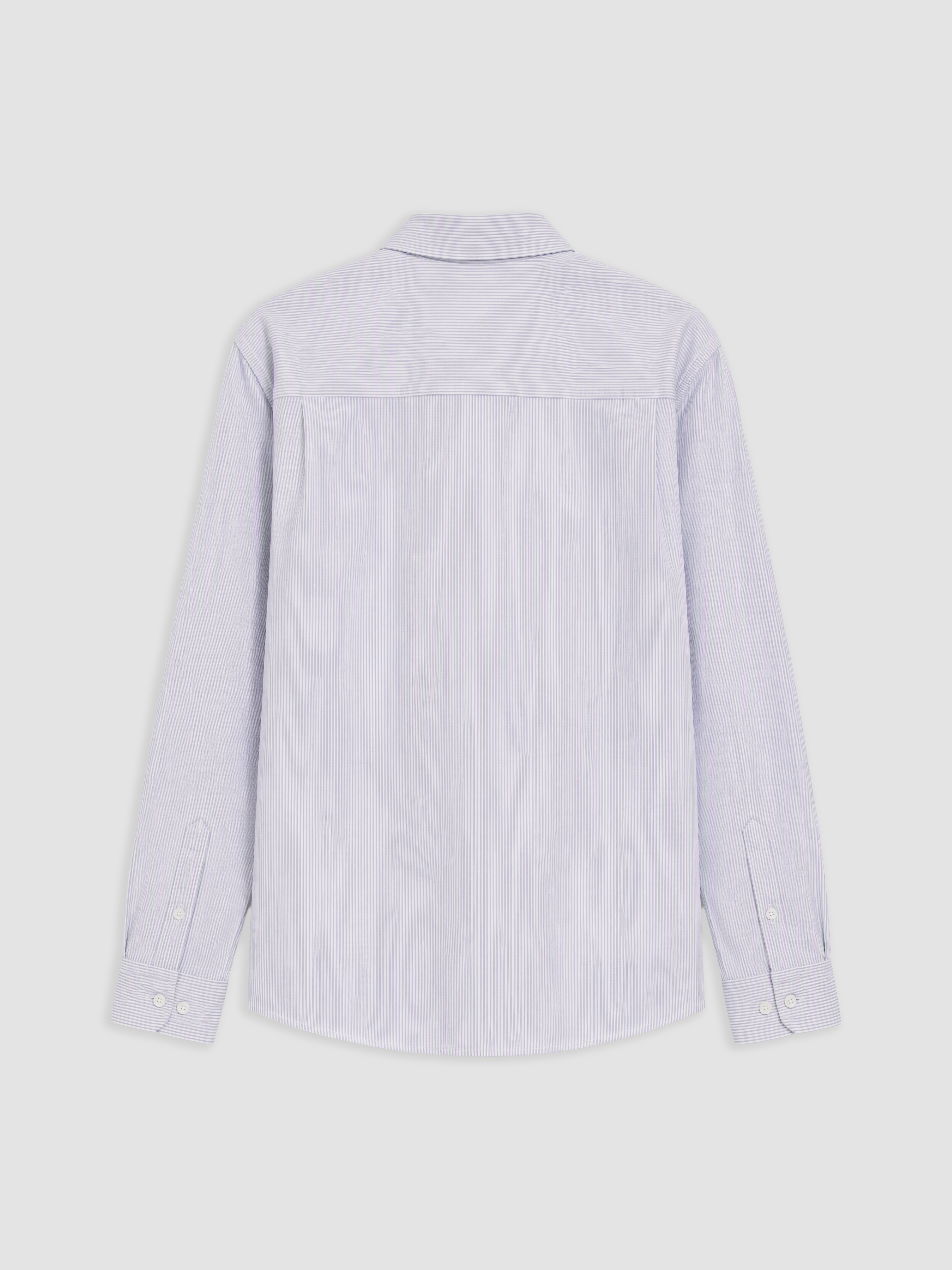 SOUTHBLUE Regular Fit Çizgili Oxford Erkek Gömlek görsel 7