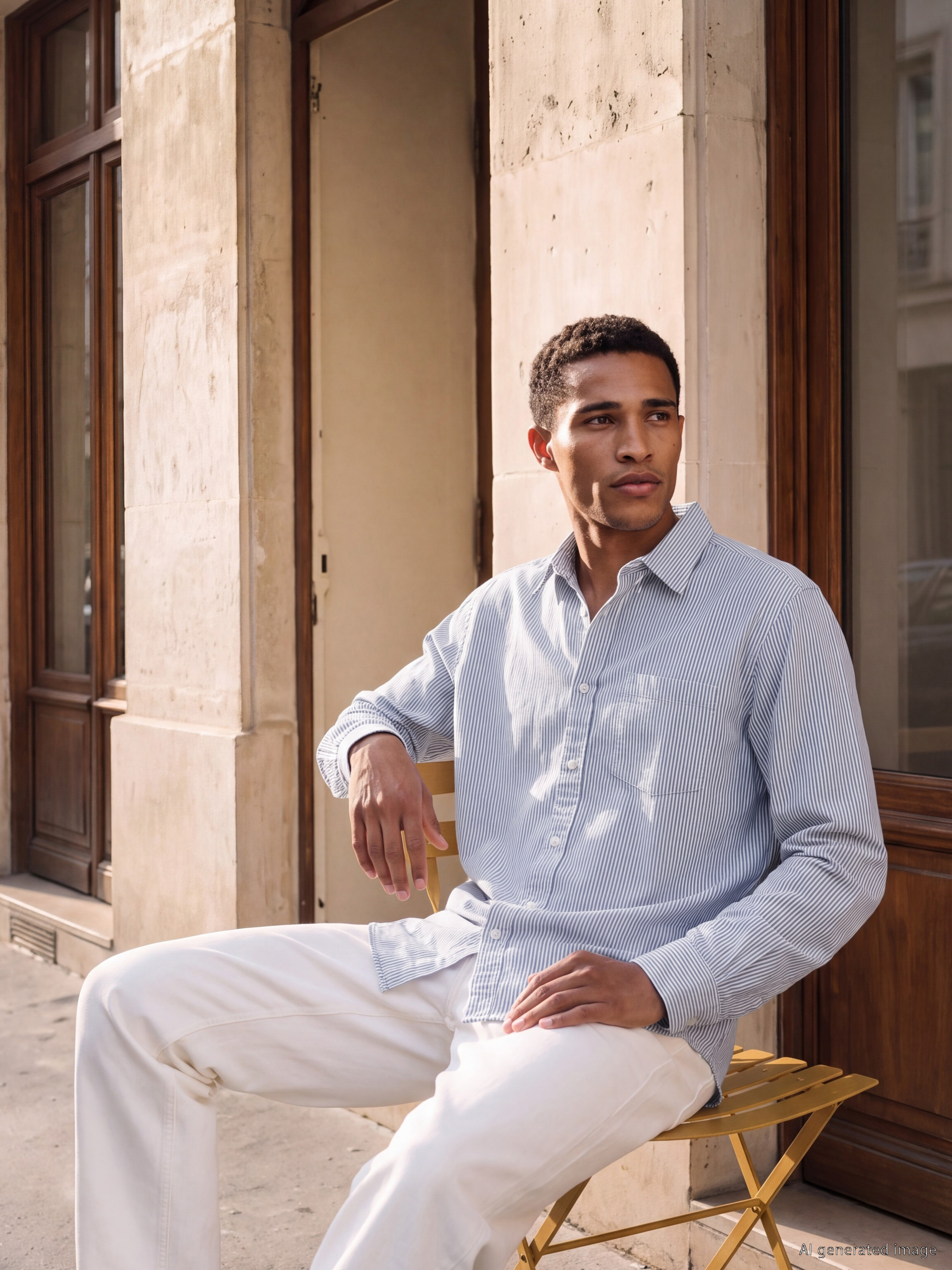 SOUTHBLUE Regular Fit Çizgili Oxford Erkek Gömlek