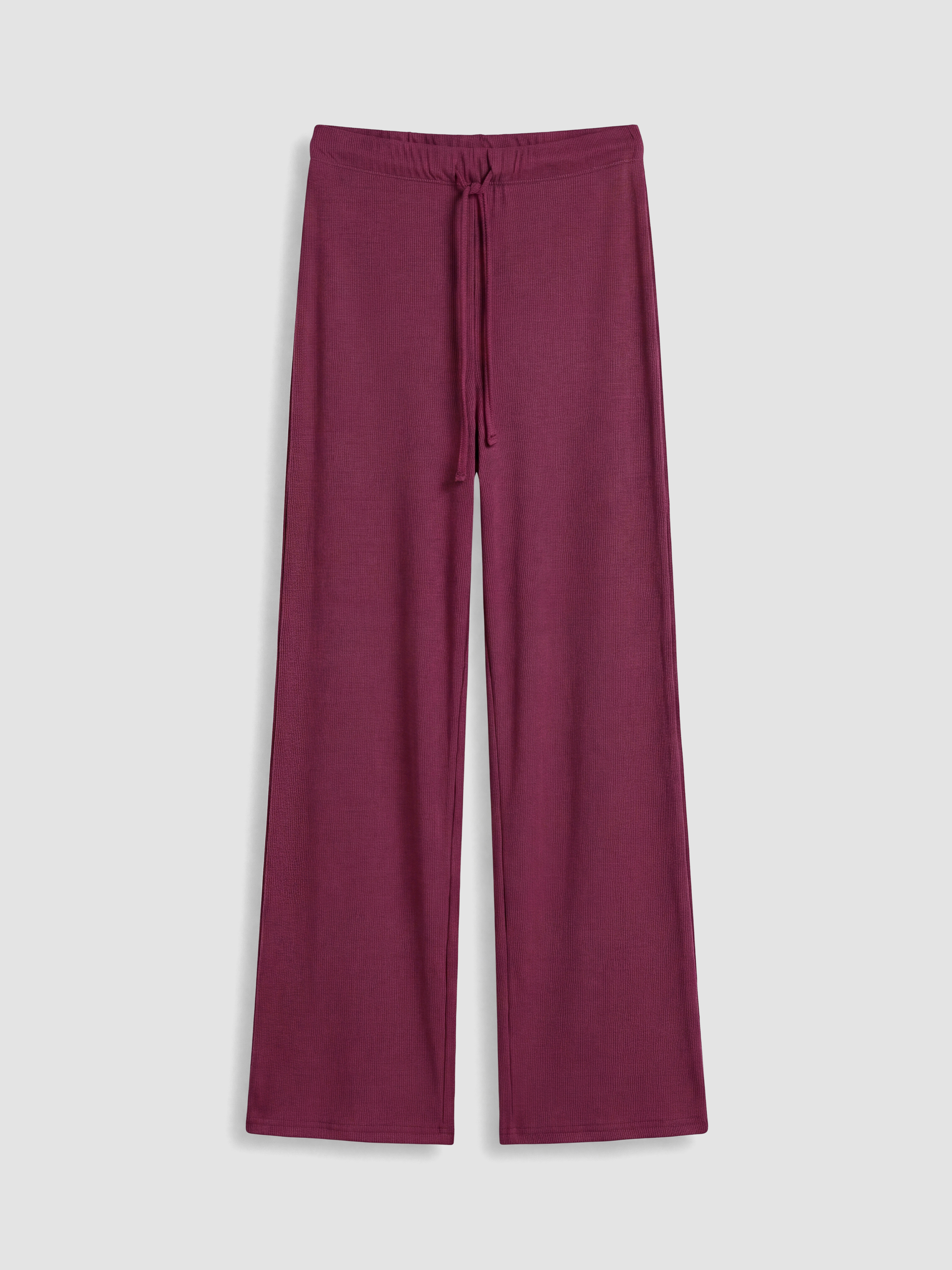 LCW DREAM Beli Lastikli Geniş Paça Kadın Pijama Altı görsel 5
