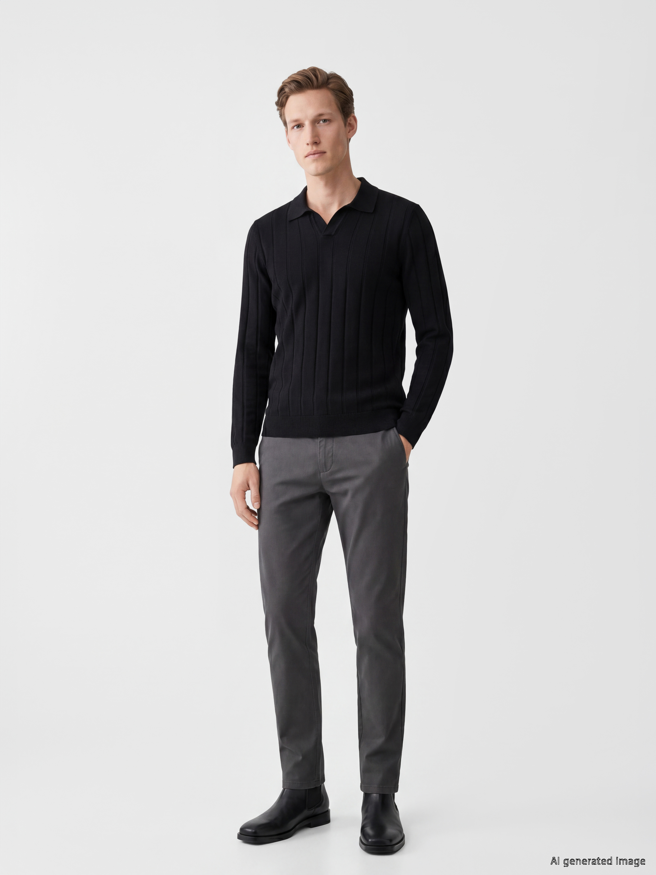 SOUTHBLUE Polo Yaka Soft Touch Erkek Triko Kazak görsel 2